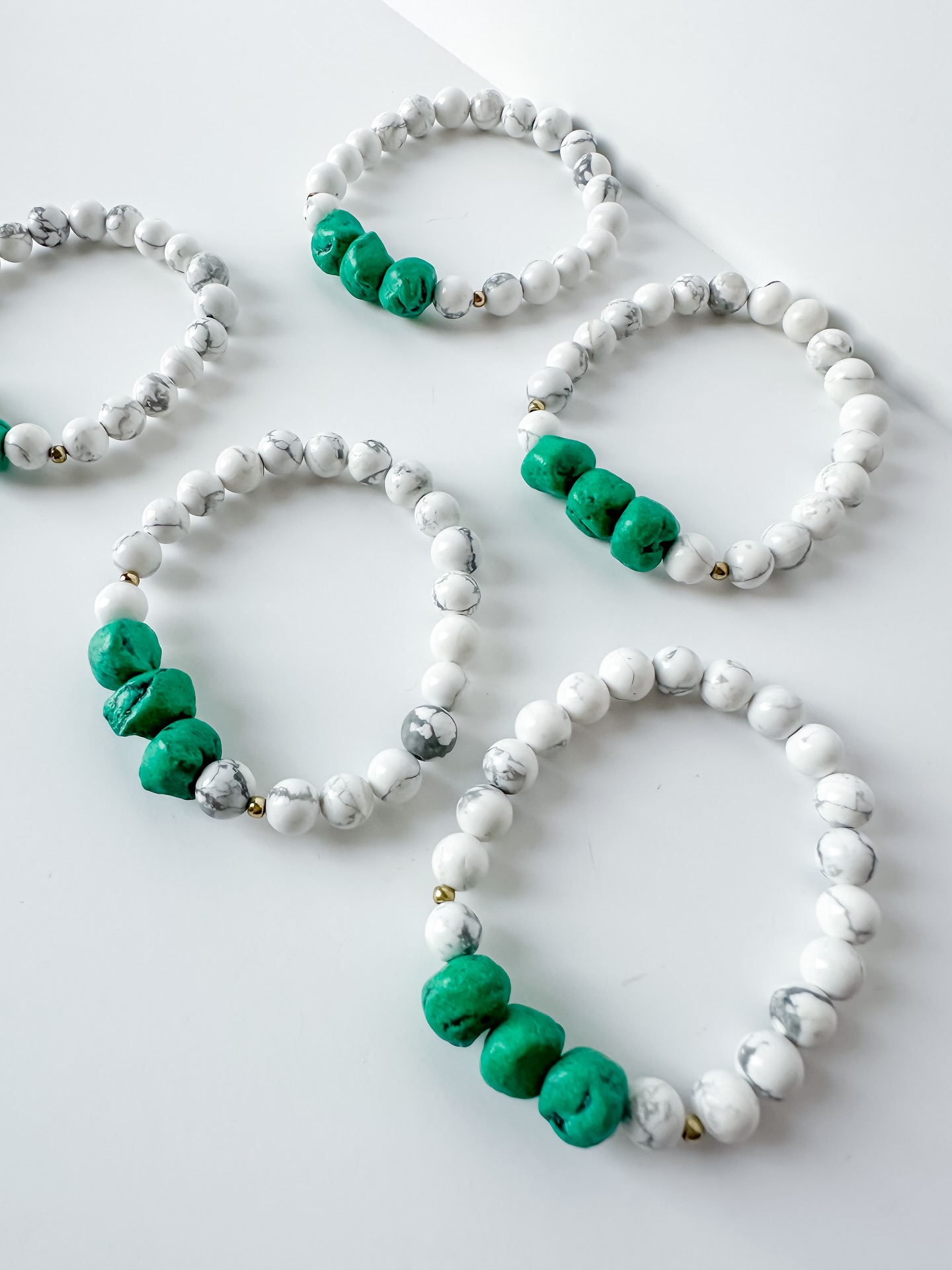 releasing tomorrow, and just in time for the 📣small business saturday📣 15% off sale 🙌🏼
.
Moroccan clay beads & howlite
.
💚 turquoise pottery beads are handmade from the mountains of Morocco
🤍 howlite relieves stress, promotes sleep & calms (so needed this time of year!)
✨ accented with the most beautiful & dainty gold round beads
small batch. limited supply of these. as always one bracelet donated to the Joy Bombs with every purchase 👼🏼👩🏻🏥
.
.
.
.
#alittlesomethingalotoflove #joybombsformoms #braceletsofinstagram #howlite #miscarriage #miscarriagesupport #miscarriageawareness #pregnancylossawareness #pregnancyloss #smallbussinesssaturday #shopsmall #nonprofitsofinstagram #nonprofit #braceletstack #angelmama #ttccomunity #mke #mkemade #mkemakers