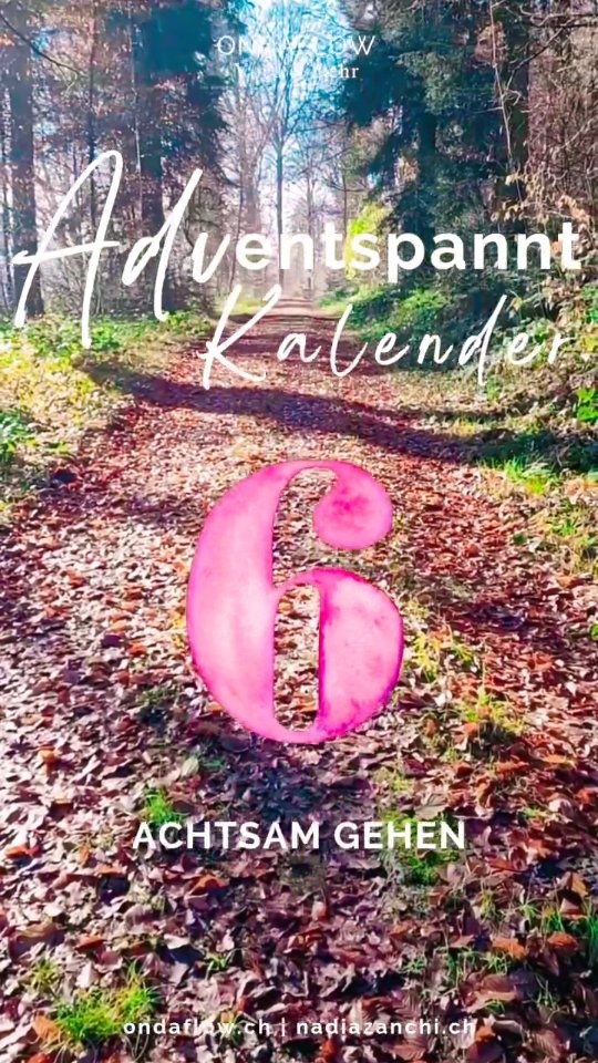 💫Türchen 6 | Achtsam Gehen💫
Heute ein kleiner Auftrag für dich: Geh achtsam. Vielleicht ein paar Schritte, vielleicht ein ganzer Spaziergang. Drinnen oder draussen – ganz egal. Aber versuch mal bewusst wahrzunehmen, wie sich dein Gehen und deinem Untergrund in diesem Moment anfühlt.
👉Spürst du deine Zehen? Deine Fersen? Das Abrollen des Fusses?
👉Wie fühlt sich der Untergrund an? Wie klingt er?
👉Fühlen sich beide Füsse und Beine gleich an oder gibt es Unterschiede?
Ich freue mich sehr, wenn du es ausprobierst und deine Erfahrungen teilst. Und falls du dem Samichlaus begegnest: Richte ihm gerne Grüsse aus🎅
Gerne liken, teilen, reposten, kommentieren und an Lieblingsmenschen weitererzählen🩵
#mindfulnesspractice
#mindfulwalking
#mindfulness
#yoga
#yogaeveryday
#yogaforeverybody
#bepresent