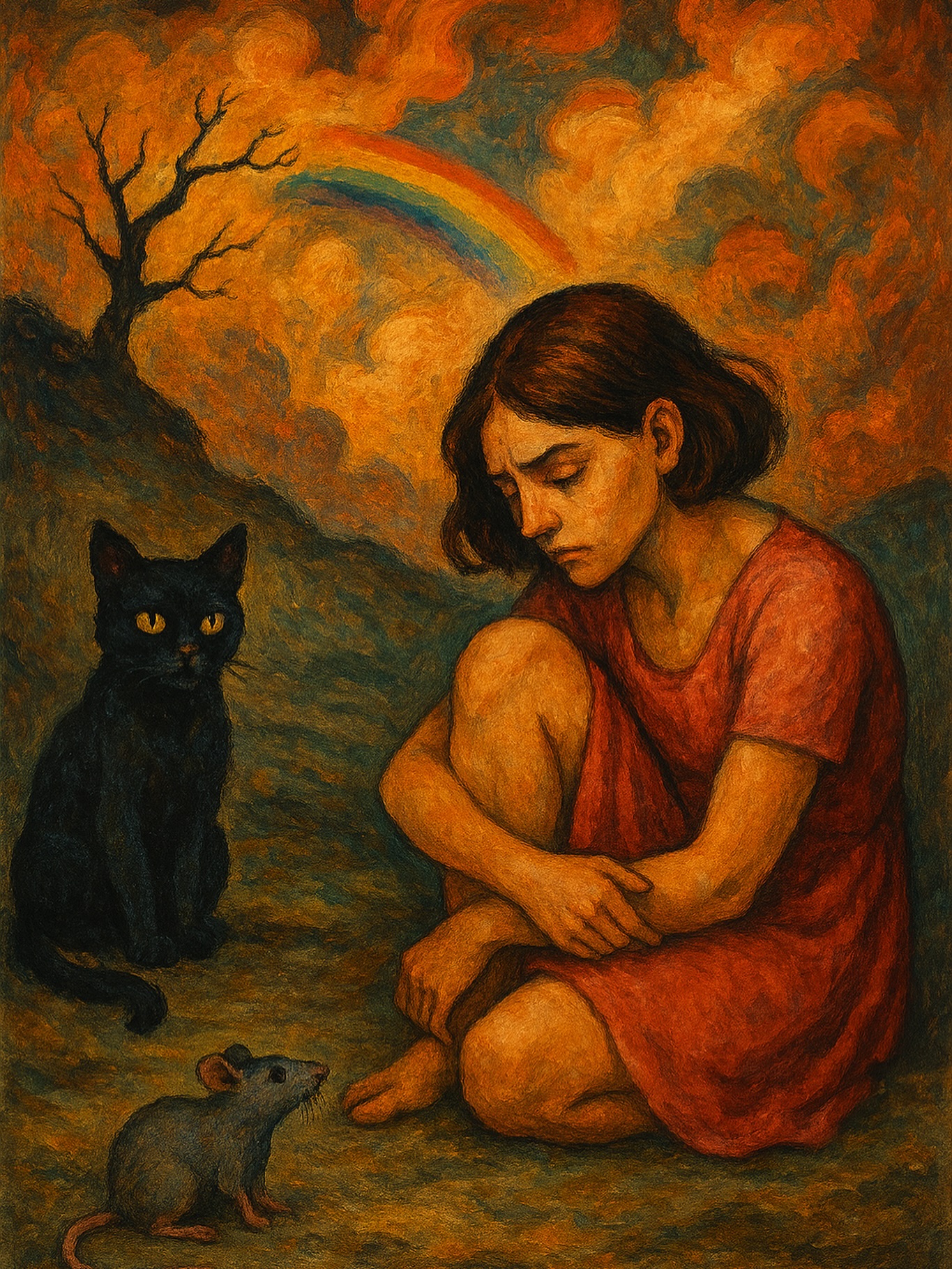 A realidade Maria, é louca!
E se não descobrir um sentido na loucura,
Acabará perdida nela.
Não importa qual seja o sentido;
O importante é descobrir ou inventar algum,
Ainda que seja mentira.
A dor também tem o seu feitiço, Maria,
E este recai sobre o enfeitiçado;
O jeito é rir já na primeira confusão.
Mas, se tiver de chorar,
Lembra que a própria dor tem a sua medida;
É triste, é vão, é perigoso
Ultrapassar sempre a fronteira de nossa dor.
Às vezes, perder é ganhar.
E se gosta muito de gatos, Maria da Graça,
Tenta experimentar o ponto de vista do rato.
#poesia #poesiabrasileira #trabalhoautoral
#arteempalavras #poesía #poem #poetrycommunity
#escritor #escritos #lardepoetas #pequenaspoesias #pequenospoetas #poemas #poesiacontemporânea #comunidadedepoesia #escritoresdeinstagram #escritoresbrasileiros #poetrylovers #poetrygram #poetryislife #poemoftheday #poetryisnotdead #poet
#poetsociety #poetsofinstagram