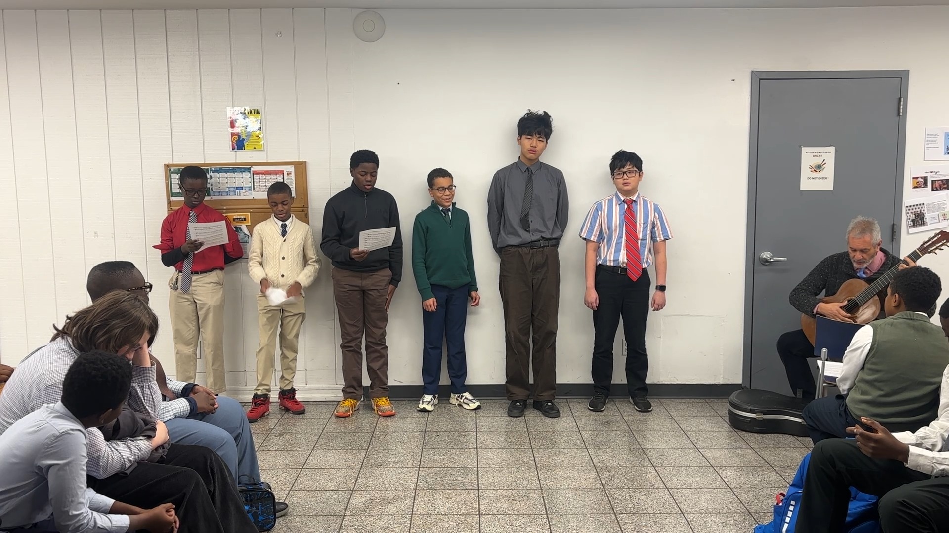 Happy Monday! Four more days before winter break but we remained focus. Please enjoy this performance from Señor Roldan's advisory in our community meeting last week. Stay tuned for more advisory performances over the week. #financialaidforall #haveagjaday