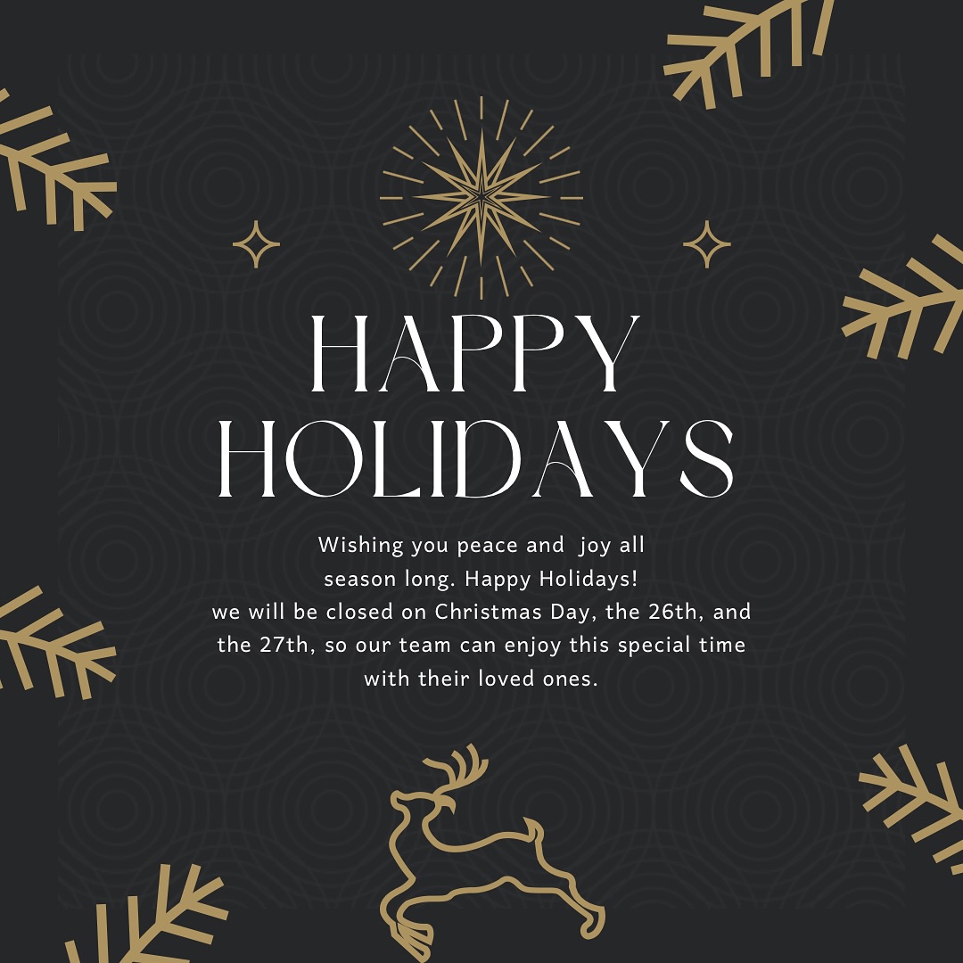 ✨🌟 Happy Holidays from all of us at K&C Hair Studio! 🌟✨ We wish you a festive weekend filled with joy and celebration. Please note that we will be closed on Christmas Day, the 26th, and the 27th, so our team can enjoy this special time with their loved ones. We look forward to seeing you when we reopen! 🎄💇♀️💖
#happyholidays #salonfam #merrychristmas #knchairstudio