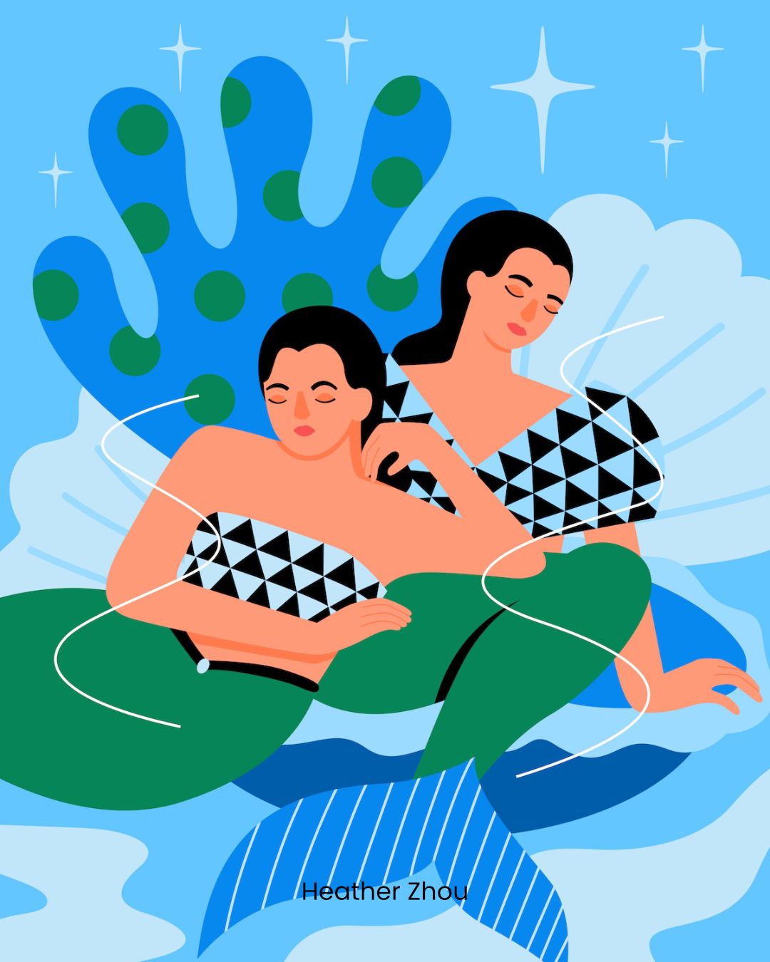 Serenity 🩵 🧜♀️ ❇️
.
.
.
#mermaid #fairytale #illustration #illustrator #homedecor #creativedesign #surfacedesign #creativedesigner #graphicartist #artlicensing #artcollaboration #artistcollaboration #playfuldesign #playfulart #textiledesign #artdesigners #artdesign #插畫 #創意 #插畫家 #創意設計 #藝術家