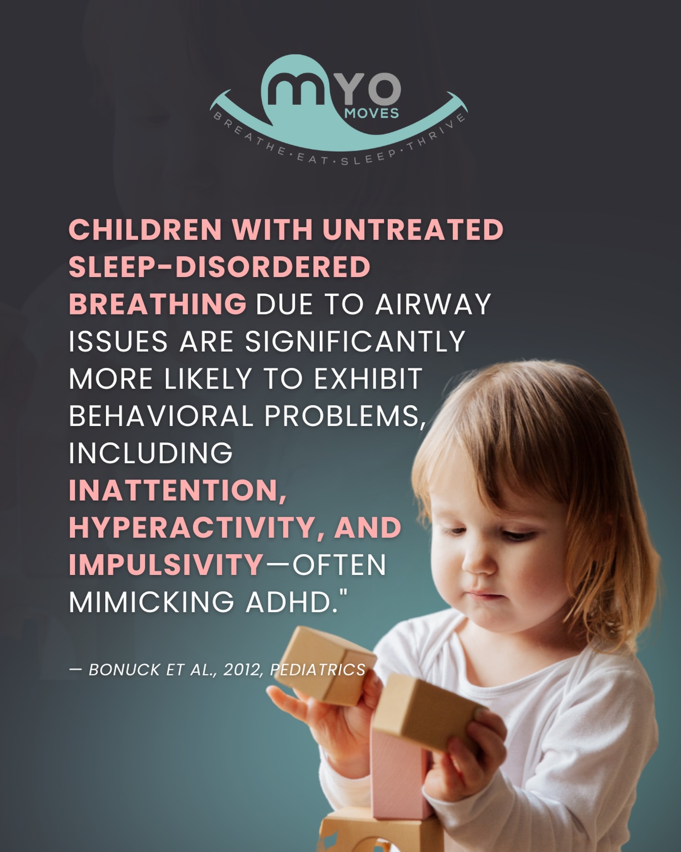 It’s not always behavior... it might be breathing. 💤 💨
When kids aren’t getting quality sleep due to airway issues, it can show up as tantrums, trouble focusing, and even ADHD-like symptoms. Myofunctional therapy addresses the root, not just the result.
A behavior vs. breathing symptoms checklist helps differentiate between issues related to sleep-disordered breathing and behavioral problems like hyperactivity or inattention, which can sometimes be linked. It’s useful for parents and caregivers to monitor for both physical signs of breathing difficulty and potential behavioral changes that might indicate underlying respiratory issues.
If you’re noticing any of these symptoms comment “ŚLEEP WELL” to learn more!