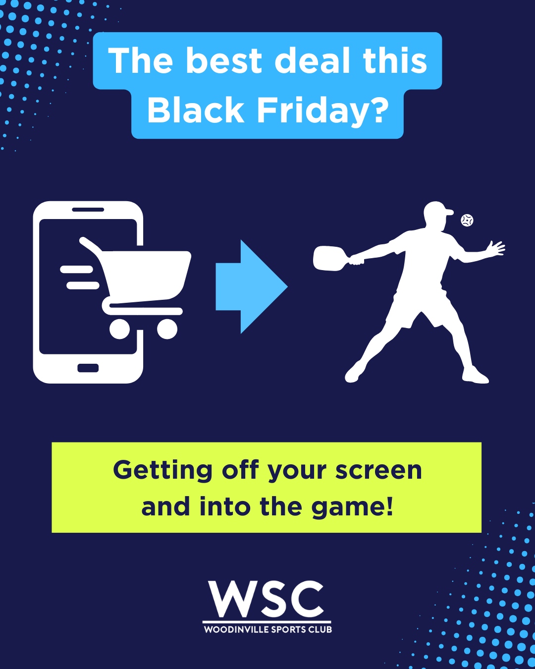 The driving range, pickleball courts and gym, are all open at WSC. No lines, no checkout stress, no buyer's remorse. Just you, moving your body, feeling great. 🏓💪🎾⛳
#SkipTheShopping #GetActive #WoodinvilleSportsClub #WSC #Pickleball #DrivingRange #Woodinville #ActiveLifestyle