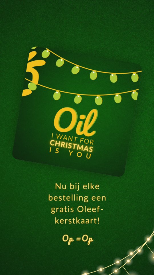 Oil I want for Christmas… zit gewoon in je pakketje 🎄🫒
Geef dit jaar smaak, geef een geschenk dat écht gebruikt wordt, elke dag! Geef Oleef. Verse Extra Vierge Olijfolie, rechtstreeks uit Kreta.
Vanaf vandaag krijg je bij elke bestelling een kerstkaartje cadeau 🎁
Oh, en houd je inbox en onze website in de gaten ✨👀 Oleef Néos & het Oleef dúo zijn vanaf 12/13 dec beschikbaar!
#oleef #olijfolie #kerstcadeau #cadeautip #kerstinspiratie #foodiegifts #foodlover #oliveoil #smallbusinessnl #christmasgifts