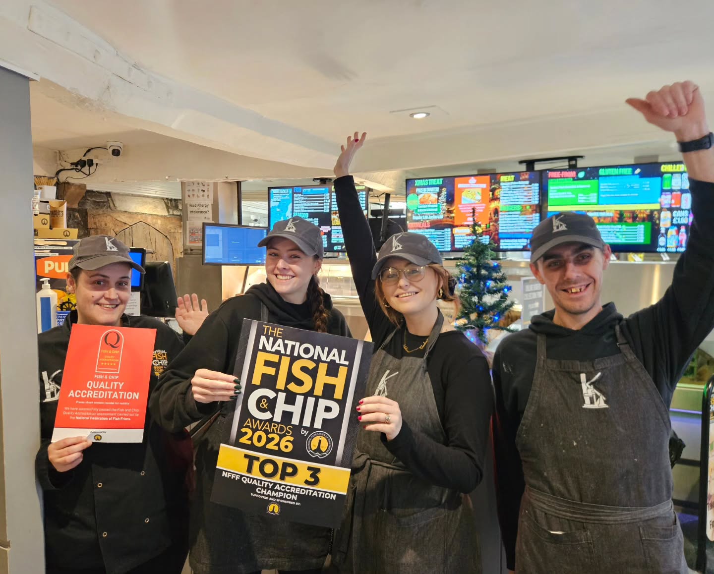 📬✨ Our finalist poster is here! ✨📬
We’re thrilled to finally have our TOP 3 Quality Accreditation Champion poster from the 2026 National Fish & Chip Awards in our hands!
A huge shout-out to the @nfff_uk whose guidance, training, and industry standards have helped shape and strengthen our business year after year. Their Quality Accreditation pushes us to deliver the very best — and being recognised as a finalist is a real honour.
Thanks to our amazing team and loyal customers for keeping us moving forward. Roll on 25th February! 💛
#NationalFishAndChipAwards #NFFF #Top3 #QualityAccreditationChampion #KnightsFishRestaurant #FishAndChips #Glastonbury