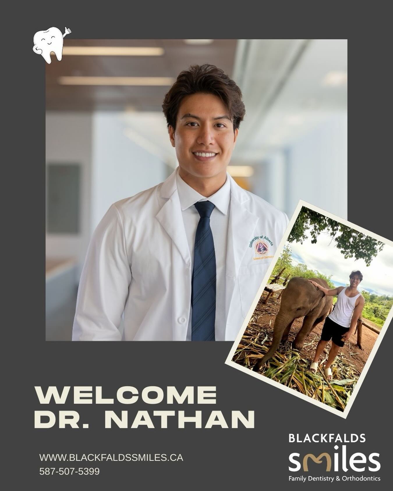 Blackfalds meet Dr. Nathan, our newest smile maker! ๐โจ
Weโre thrilled to welcome Dr. Nathan Milavong to the Blackfalds Smiles team where heโll be bringing his calm, friendly energy and gentle, modern approach to dentistry.
Born and raised in Red Deer, Dr. Nathan is passionate about caring for the community he grew up in. Heโs the oldest of three, a lifelong soccer player (started at age 5! โฝ), an animal lover, and a world traveler ๐๐
Dr. Nathan loves to give back, he was even a part of a dental mission trip to the Dominican Republic which provided free care to those in need. An experience that continues to inspire his work every day. โค๏ธ
Help us give Dr. Nathan a big Blackfalds welcome, we know youโre going to love him as much as we do! ๐ฆท