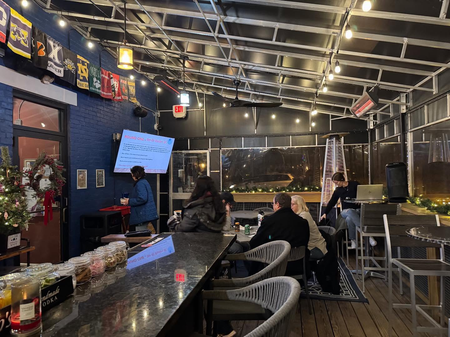 Ready to start your holiday celebrations? Join us tomorrow for a festive, cozy day of events on our covered, heated patio!
👶🏼 Toddler Tuesday storytime @ 9:30A
🍻 Happy Hour @ 3
🎥 Trivia at @ 7 with a new theme - movies! 🍿
And don’t forget:
🗣️ 10% off gift cards through Christmas Eve!
See you tomorrow! 👋