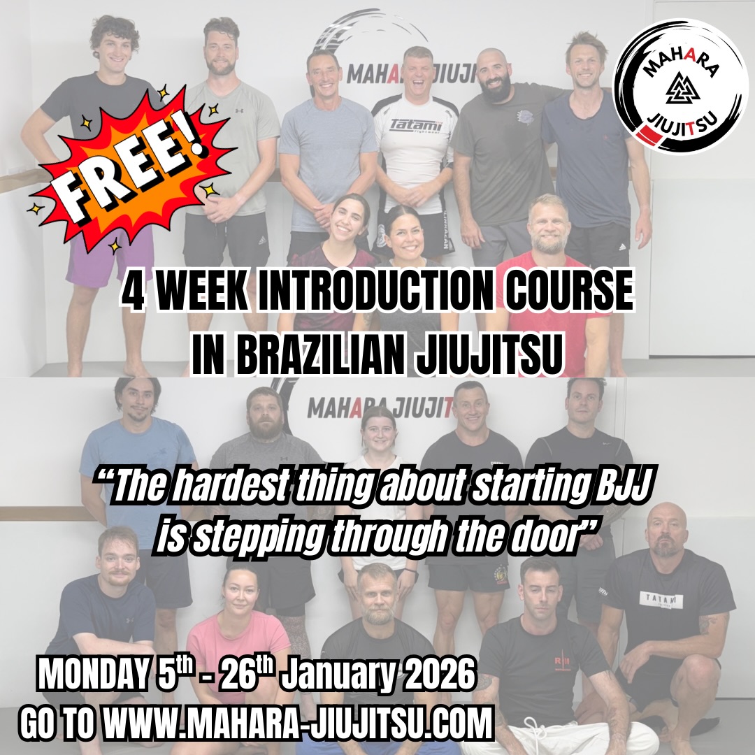 🔥FREE 4 WEEK BJJ COURSE🔥
Every Monday, 5th - 25th January 2026 7.45pm-8.45pm
Come and try Brazilian Jiujitsu, one of the fastest growing sports in the world.
In this FREE course you will learn :
• BJJ basic positions
• Class warm ups
• Terminology used in a BJJ class
• Basic submissions
All this to prepare you for a BJJ class, and to show you that a Jiujitsu Acadamy is a warm and friendly place, where everyone is brought together by learning a challenging but rewarding martial art
LIMITED SPACE, LINK TO BOOK BELOW 👇🏻👇🏻
https://www.mahara-jiujitsu.com/free-intro-course
#bjj #exmouth #brazilianjiujitsu #maharajiujitsu