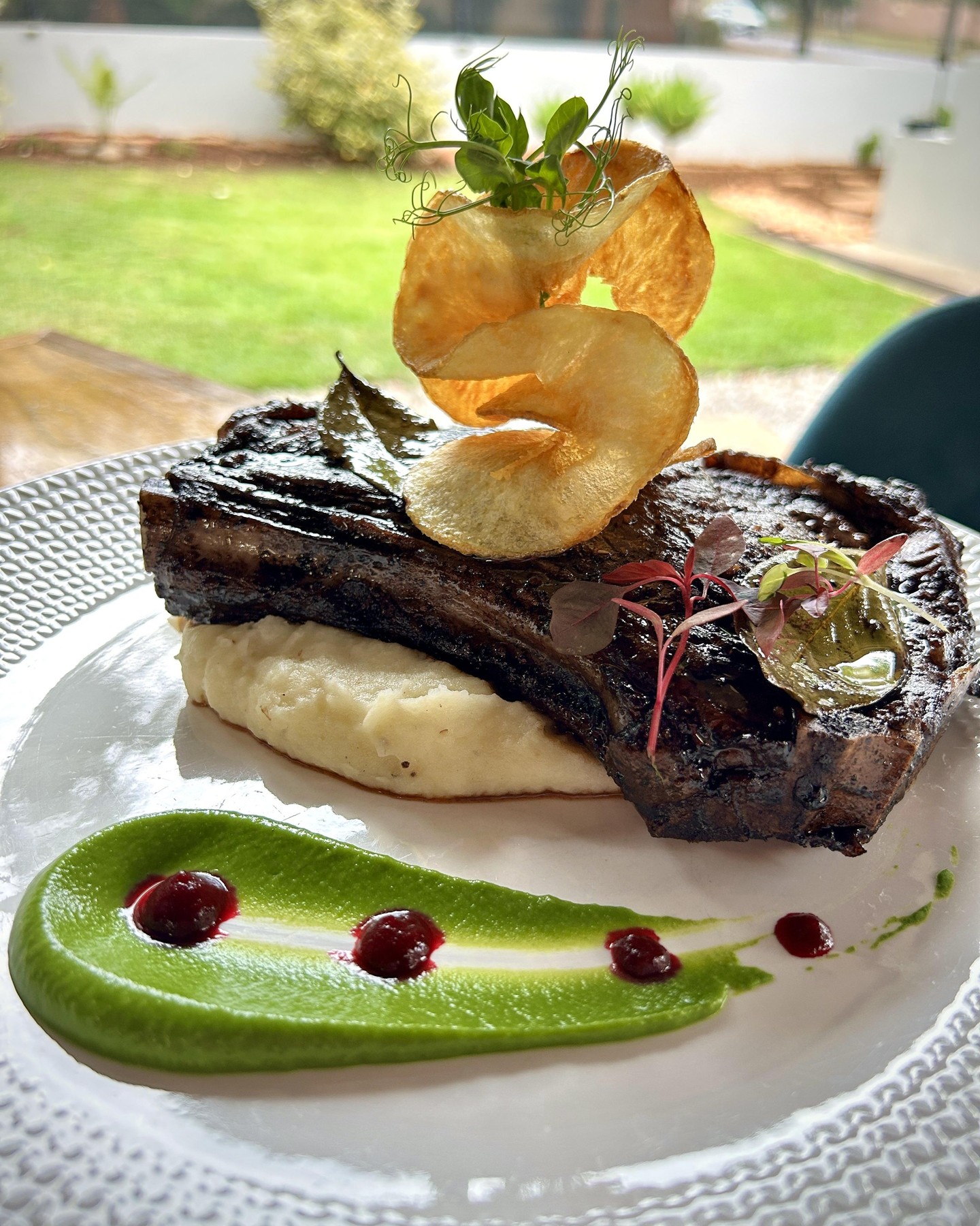 A taste of winter’s artistry awaits you.
Meet our newest signature: flame-grilled sirloin on the bone, nestled on creamy potato, crowned with crisp chips and vibrant garden greens. Each bite is a celebration of the season’s freshest flavors, crafted by Chef Noli for those who crave something extraordinary.
Curious about the story behind the green sauce and those ruby-red drops? Join us for a sensory journey that’s as beautiful as it is delicious.
✨ Book your table for an unforgettable dining experience.
📍 Brooklyn, Pretoria | Open daily from 12:00
Link in bio to reserve.