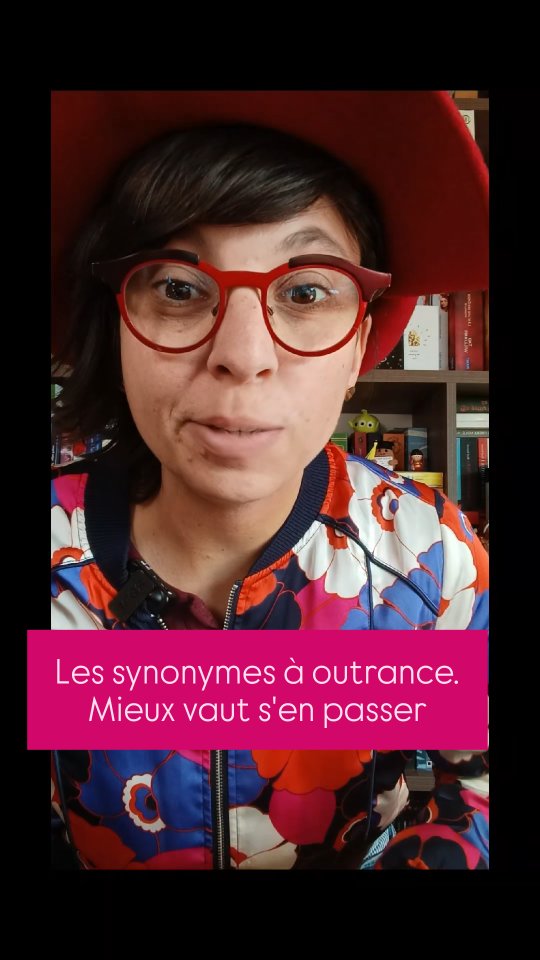 Utilise des synonymes n'importe comment quand on écrit un roman.
Mieux vaut éviter !
#écriture #synonyme #auteurice