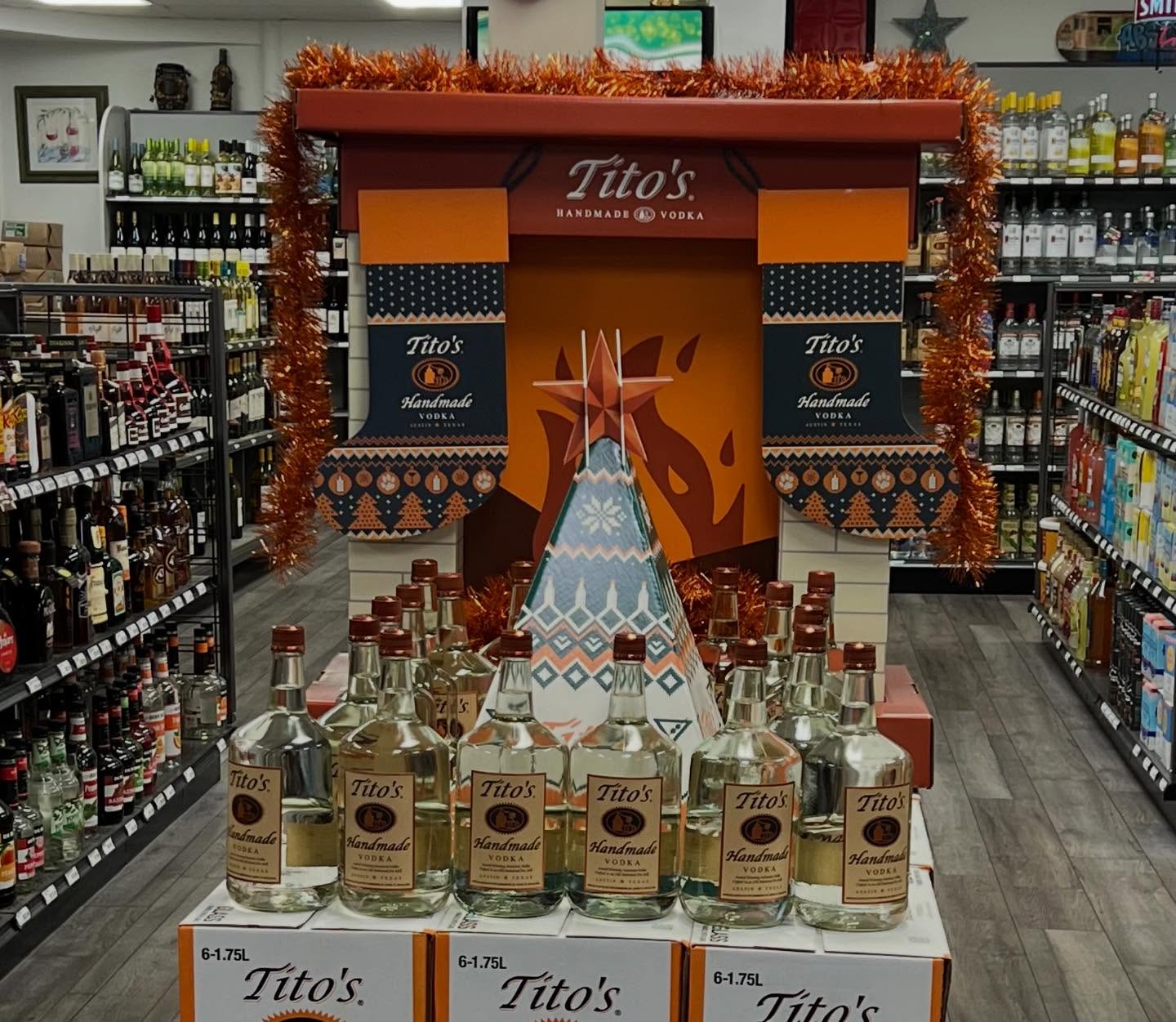 And the Tito’s was hung by the chimney with care. #titosvodka #vodka #onlyonaugusta #keepcalmandkeepdrinking