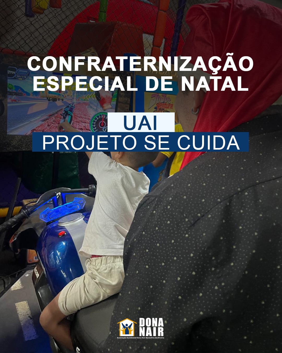 🎄✨ No tempo de Natal, celebrar é também cuidar.
SE CUIDA e UAI encerraram o ano com uma festa cheia de alegria e afeto: brinquedos, comida gostosa, sobremesas e presentes para os atendidos e seus irmãos — tudo preparado com muito carinho pela equipe. 🤍💙
Foi um momento de encontro e celebração da potência de estarmos juntos, fortalecendo vínculos e renovando esperanças para o novo ano que chega.
🎄✨ Feliz Natal a todas as famílias, equipes e parceiros que caminham conosco!
#SECUIDA #UAI #Natal #FestaDeNatal #Convivência #EncerramentoDoAno #CuidadoComAfeto #SaúdeMental #Infância #Adolescência #Coletividade #FelizNatal