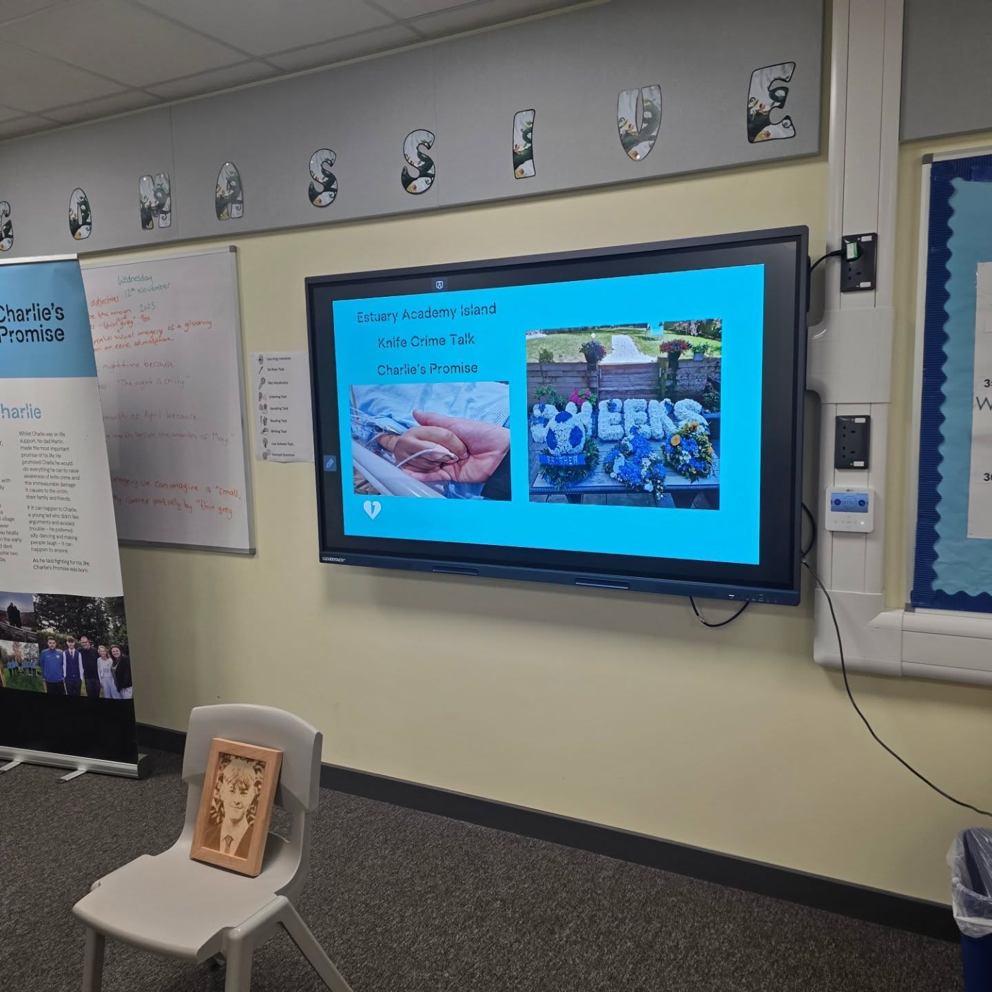 Two talks today with the incredible students at Estuary Academy Island in Sheerness.
These remarkable young people in this Alternative Provision (AP) setting were so respectful, kind, and full of brilliant questions.
Life is not always easy for them, but I always leave feeling enriched after spending time in their company.
Please remember you can report ALL knife carriers 100% anonymously through @fearlessuk or on 0800 555 111
Always loved always missed Cheeks 🩵
#StopKnifeCrime #education #educational #Strongertogether