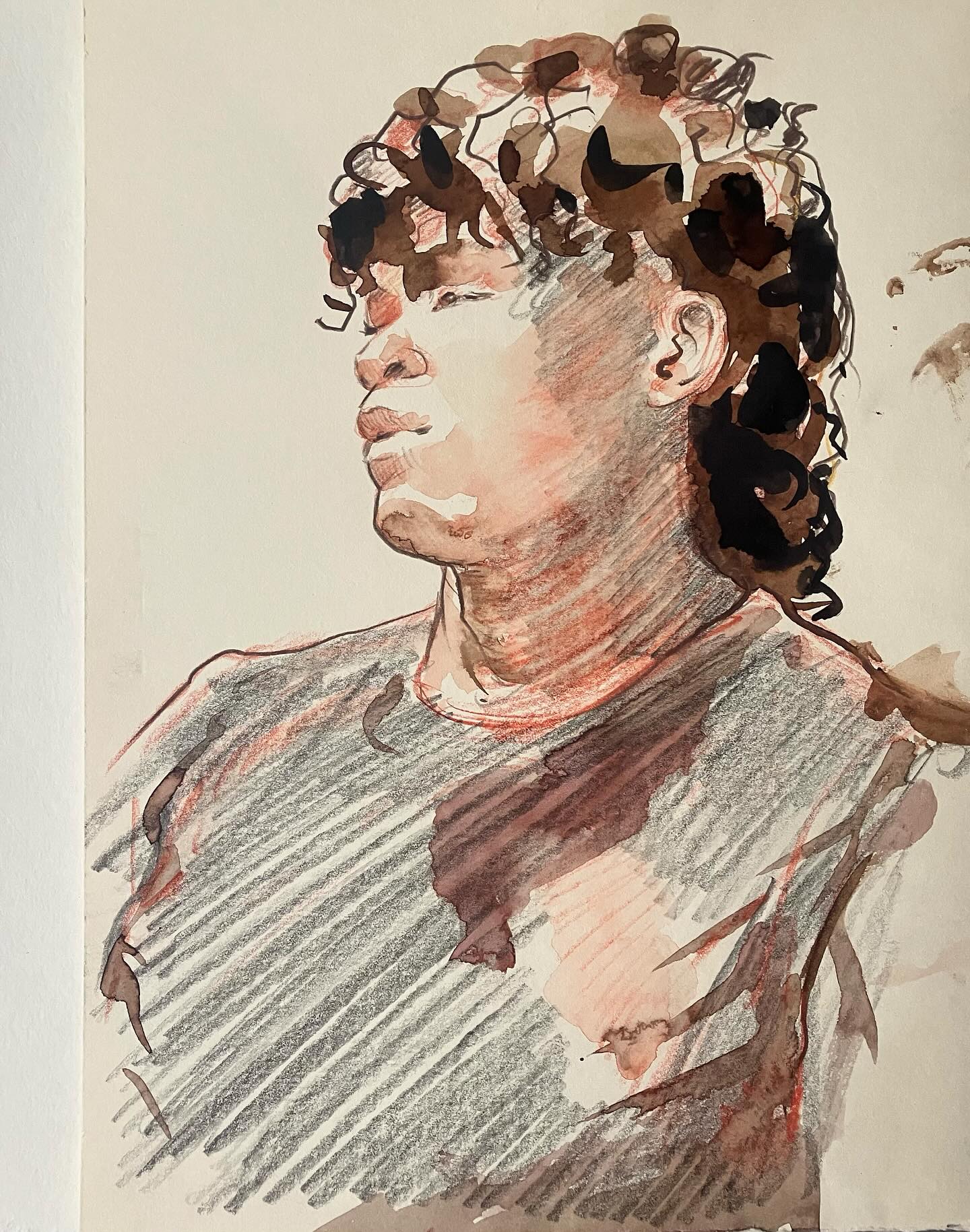 “Yshaan”, wie anders? 😊, tekening, 2025. #lifedrawing #seashells #insectsartprints #erosandthanatos #printmaking #etching #figuredrawing #classicdrawing #malefigureprints #blackandwhitedrawing #engraving #largeetching #penandink #quickstudies #malenudedrawings #portraitdrawings #landscapedrawing #seascapedrawings #beachscenesart #selfportrait #fromlifeonly #stopusingphotographs #botanicalprints