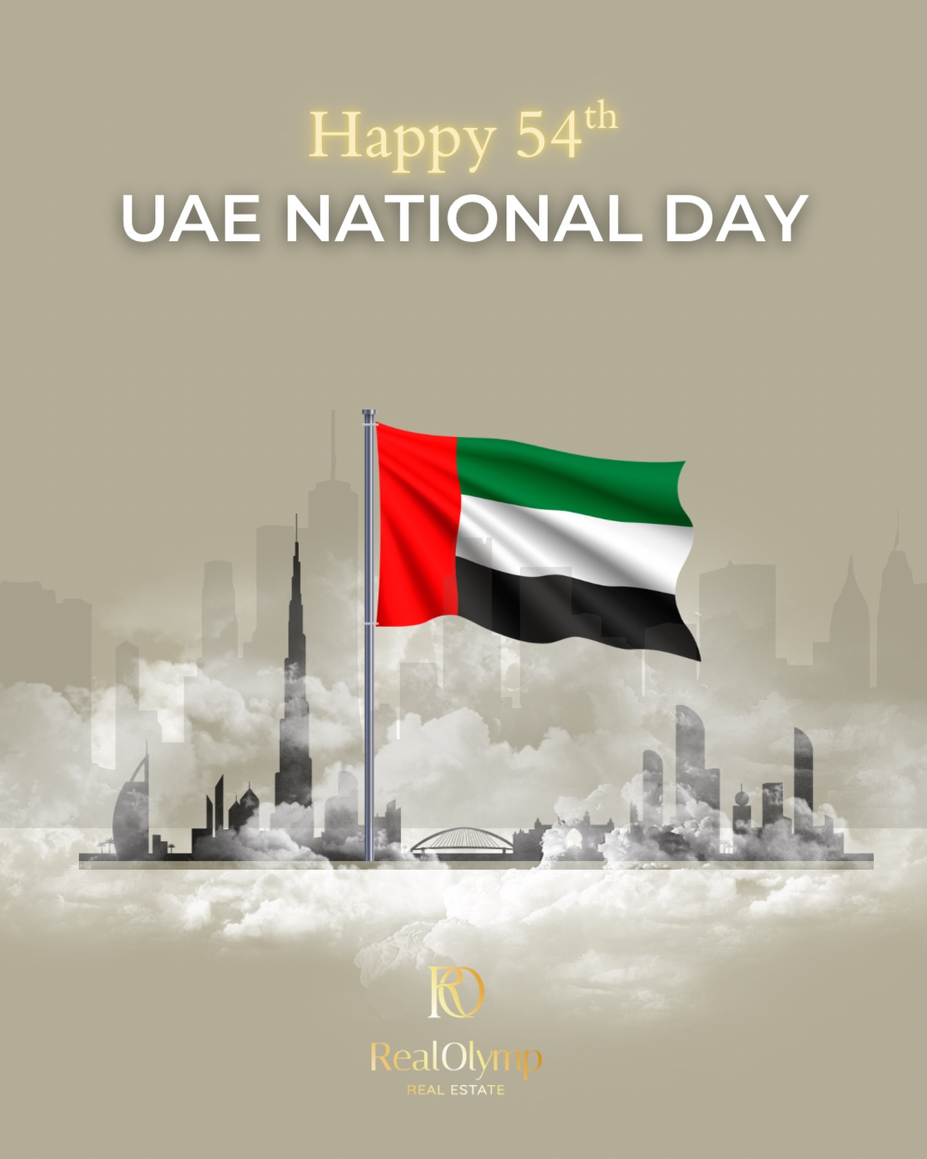 54 years of unity, vision, and progress. Happy UAE National Day! 🇦🇪 #UAENationalDay54#spiritoftheunion🇦🇪