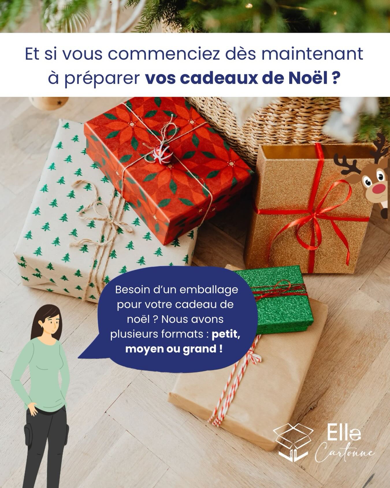Préparez vos cadeaux pour Noël ! 🎁
Chez Elle Cartonne, nous vous proposons des cartons d’emballage en plusieurs formats : petit, moyen ou grand. C’est parfait pour expédier et emballer tous vos cadeaux de fin d’année. 📦
Les avantages :
✔️ #Écologique : vous donnez une seconde vie à des cartons encore en parfait état
✔️ #Économique : des emballages de qualité sans se ruiner
✔️ #Pratique : plusieurs formats disponibles, prêts à l’emploi
Comment les obtenir ?
- Sur Leboncoin
- Ou directement dans notre local (sur rdv) : 34 rue Decomberousse, 69100 Villeurbanne
Pensez à anticiper !
Nous serons fermées durant les fêtes de Noël !
👉Pour en savoir plus : https://www.ellecartonne.fr/