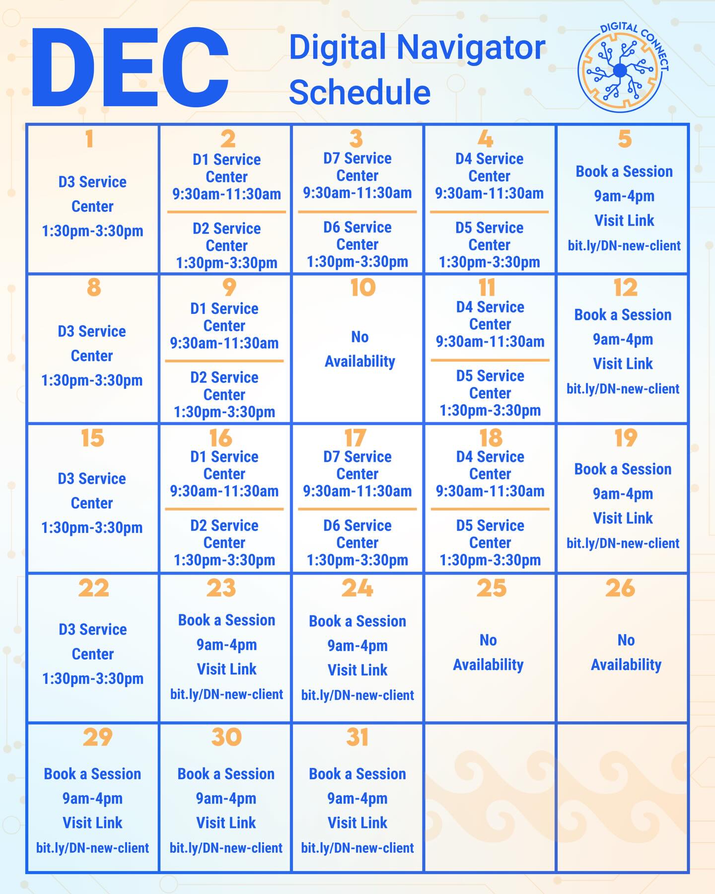 šāØ The Holidays Are Here ā And So Is Your Digital Navigator! āØš
Got tech troubles? Whether itās your smartphone, laptop, or any other device, our Digital Navigator is here to help you stay connected this holiday season. š»š±
š
Check our event calendar to see when theyāll be stopping at a service center near you: digitalconnect.org/events
š Spread the word! Share this post with your family and friends so everyone can get the tech support they need.