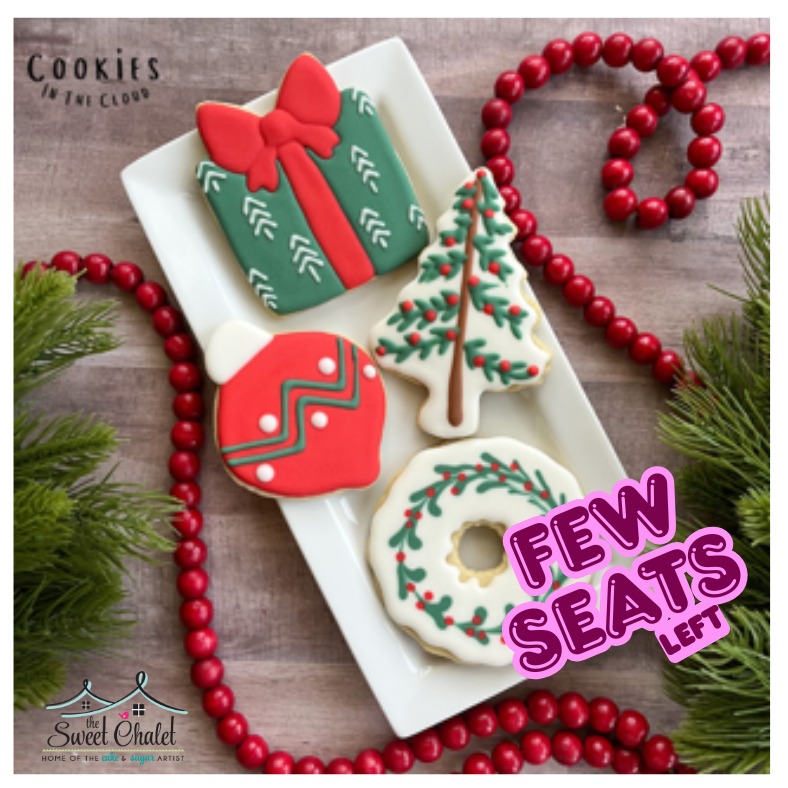 Wow! HURRY!! Only few seats left! RSVP Now! Go to our online store to get the deals!! #cookieclass #cookiedecorating #thesweetchalet #thesweetchaletshoppe #cookiesinthecloud #cookies 😍