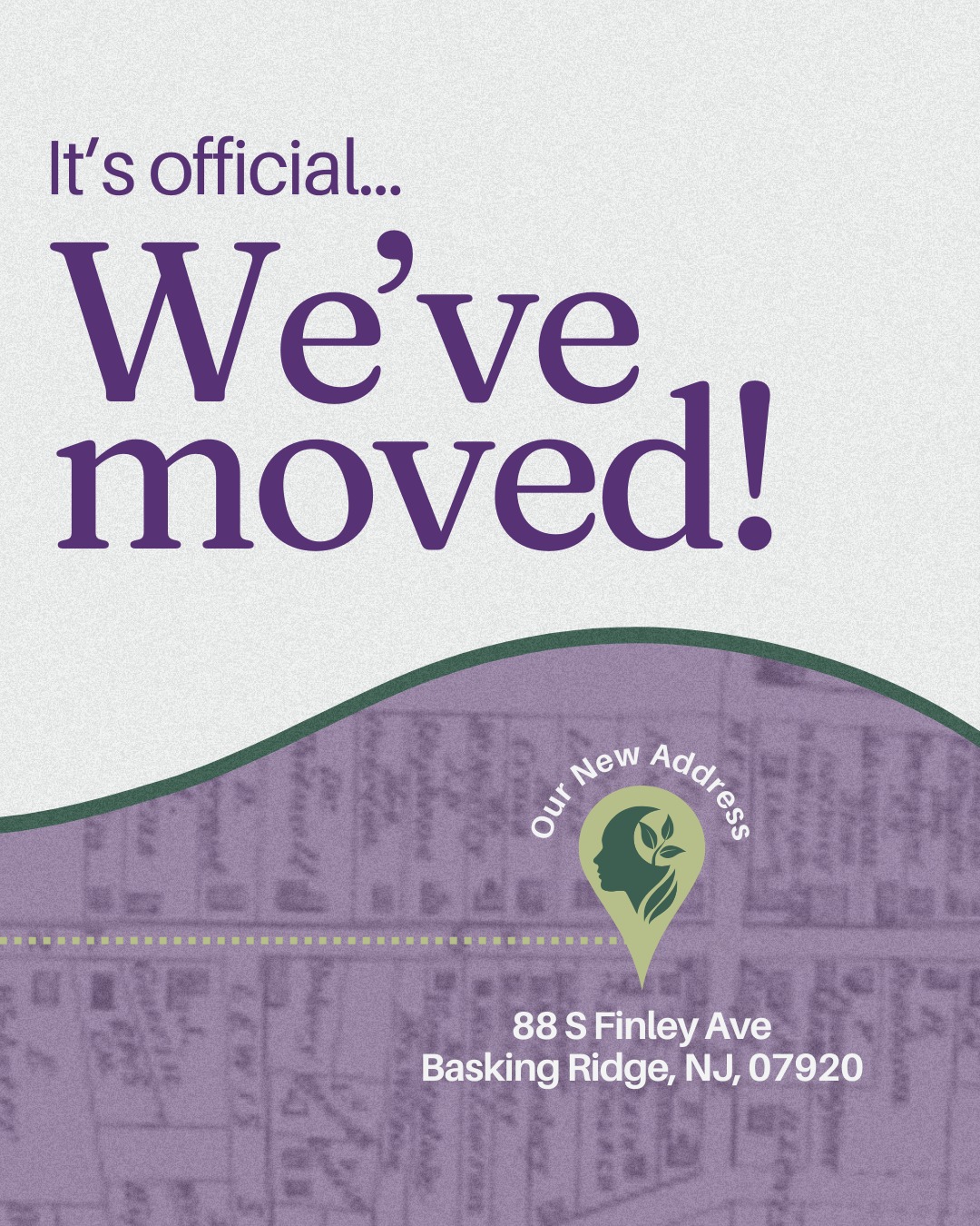 Healing Pathways and our team is officially moved in and operating from our newly renovated office, located at
📍88 S Finley Ave, Basking Ridge, NJ, 07920
Today marks the start of an exciting new chapter for Healing Pathways, and our clients 💜