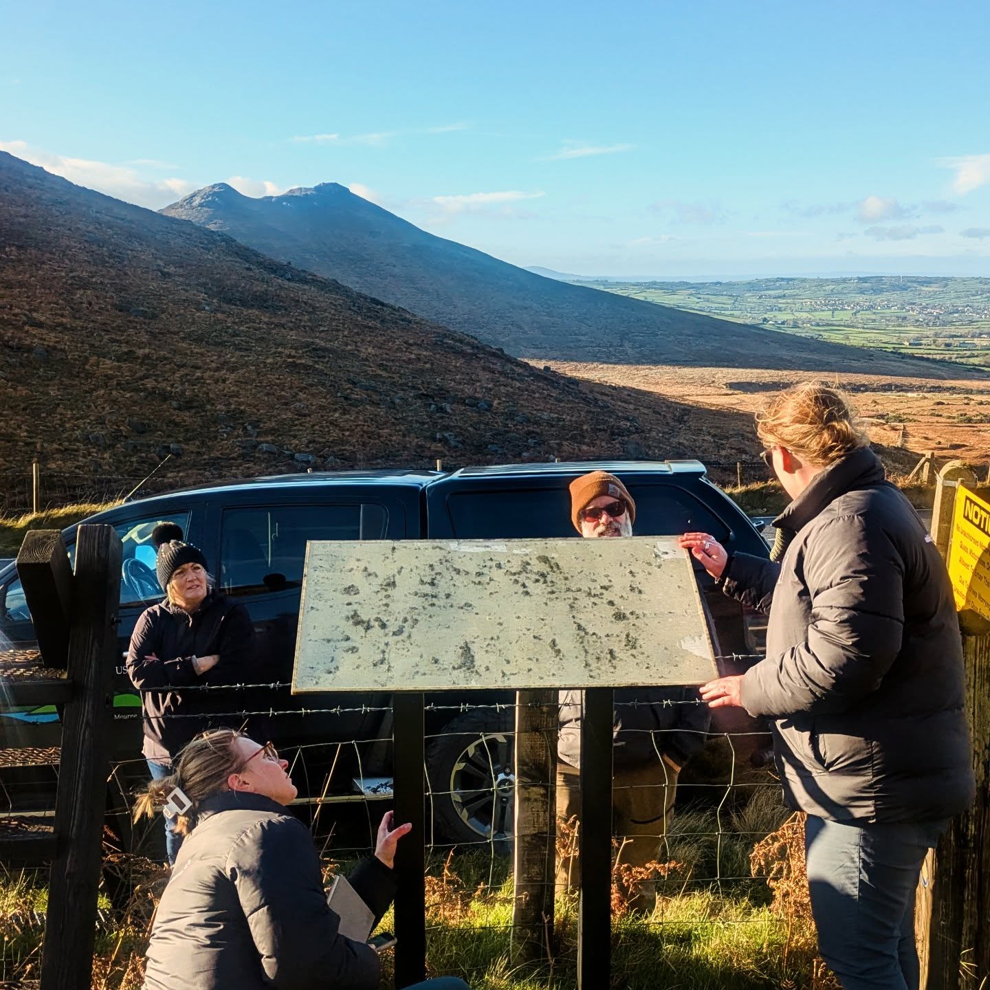 It’s not all cosy indoor museums for the Make Things Happen team - we also love to get outdoors! 🌿
This week we were out and about in the lovely Mourne Mountains, feeling the chills and having great chats about how to tell stories in a way that’s sensitive, robust and fits this beautiful environment.
Highlights of the trip had to be a surprise encounter with some beachside cows and a Guinness or two by the fire 🐄✨
#nationaltrust #mournemountains #signage #getoutdoors