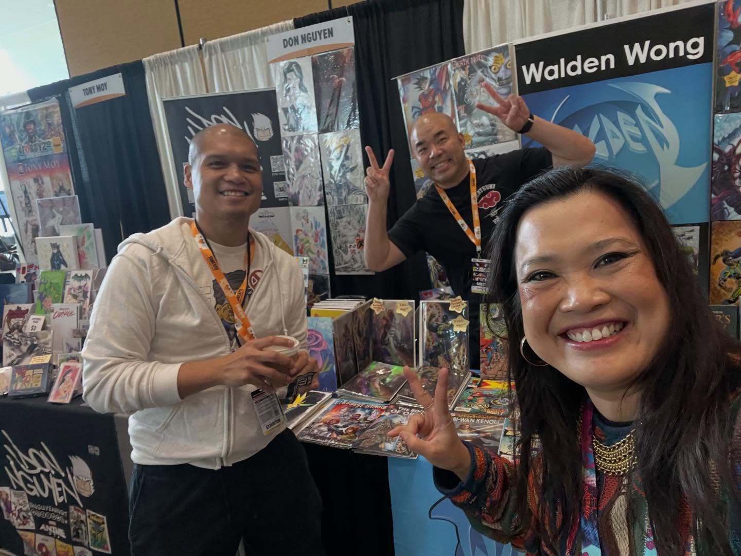 Day 4 of @fanexposf with @school_psych_gamer @artofdonaguillo @waldenwongart