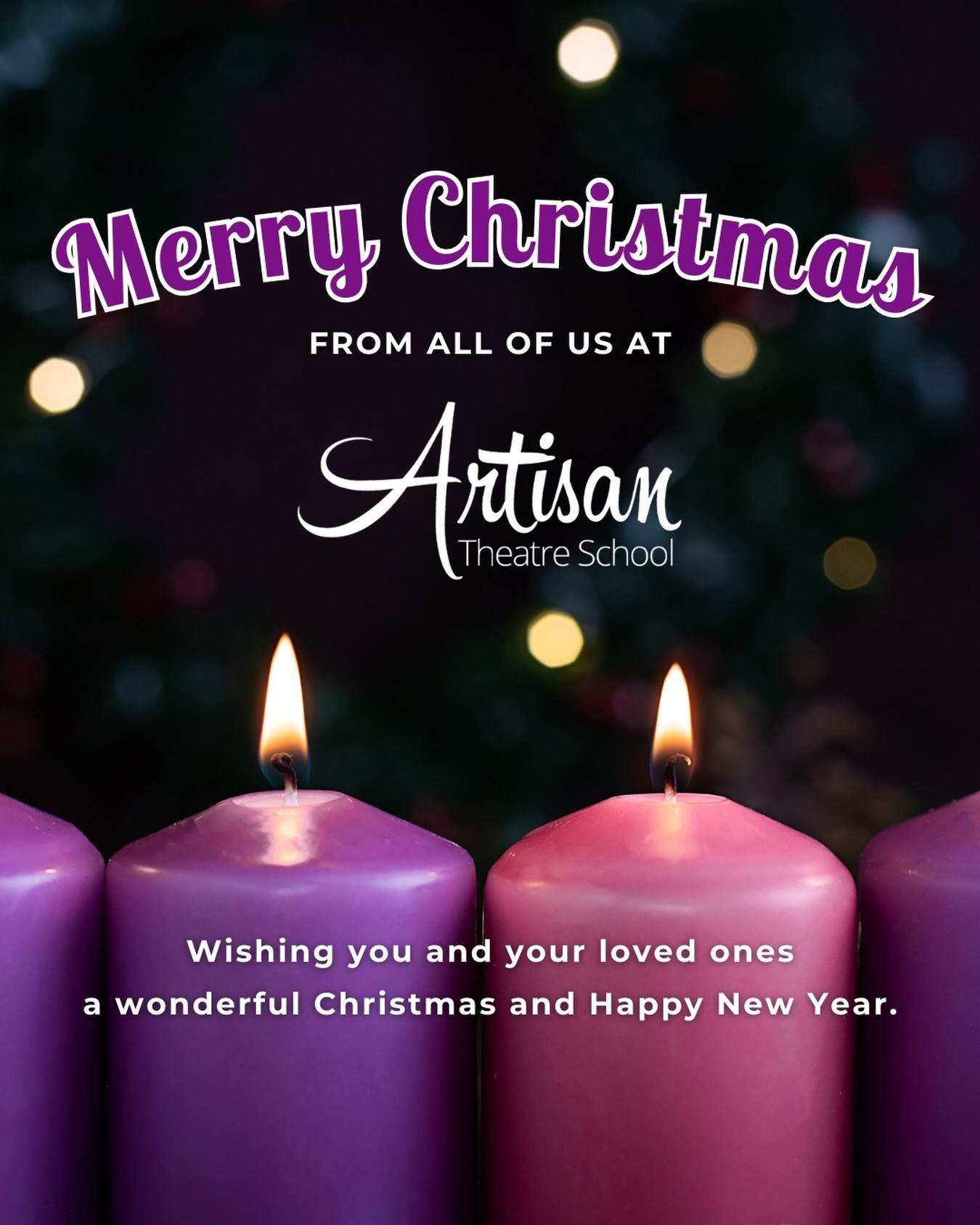 From all of us at Artisan Theatre School, we would like to wish all of our students, their families and loved ones, and our truly fabulous teachers and staff a very Merry Christmas 🎄✨
Thank you for being part of our Artisan family and for all the support, dedication and joy you bring throughout the year. We are so grateful for our wonderful community and everything we have shared together.
We hope your Christmas is filled with happiness, laughter and special moments, and we wish you a healthy, happy and exciting New Year ahead. We can’t wait to see you all in the new year and continue creating, learning and performing together.