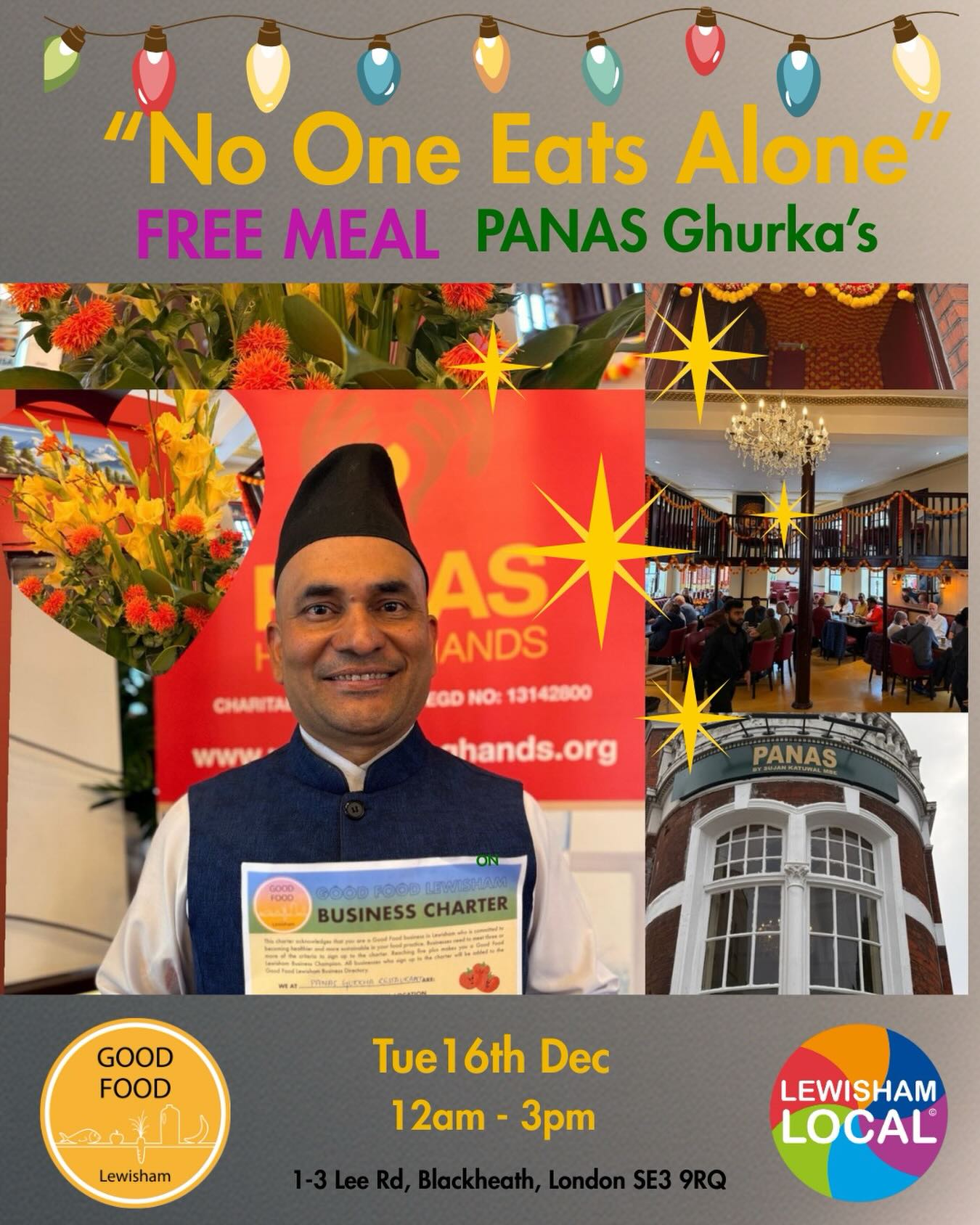 The wonderful Sujan at Panas is offering a time and place where “No one eats alone” at his Black Heath Restaurant. invitation free via Eventbrite link in Bio ⬆️