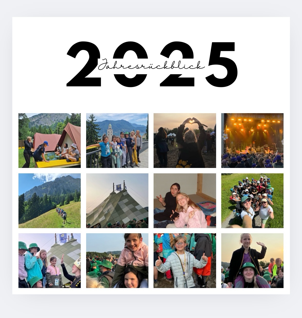 Jahresrückblick 2025📸
A Happy New Year!! Auf ein weiteres tolles Jahr mit dem Blauring Bueri⭐️