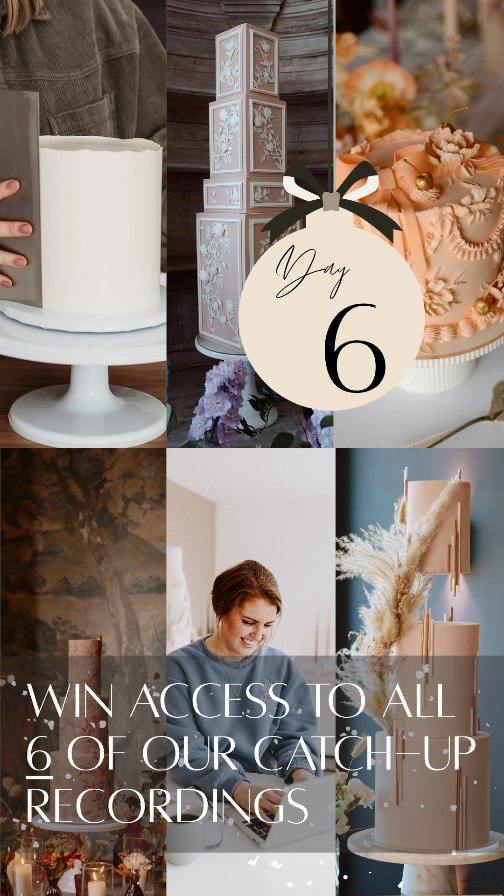 On the 6th day of Christmas CMC gave to me...
Access to all of our pre-recorded catch up tutorials!
That's 9.5 hours worth of skills and business advice, including:
• Incorporating a floating tier spacer
• Running a cake business webinar
• Modern floral relief cake
• Vintage ganache cake
• Mixed mediums in cake design
To be in with a chance of winning...all you need to do is:
🎄Like this post
🎄Share to your stories
🎄Repost
#12daysofchristmasgiveaway #christmaswish #caketutorials