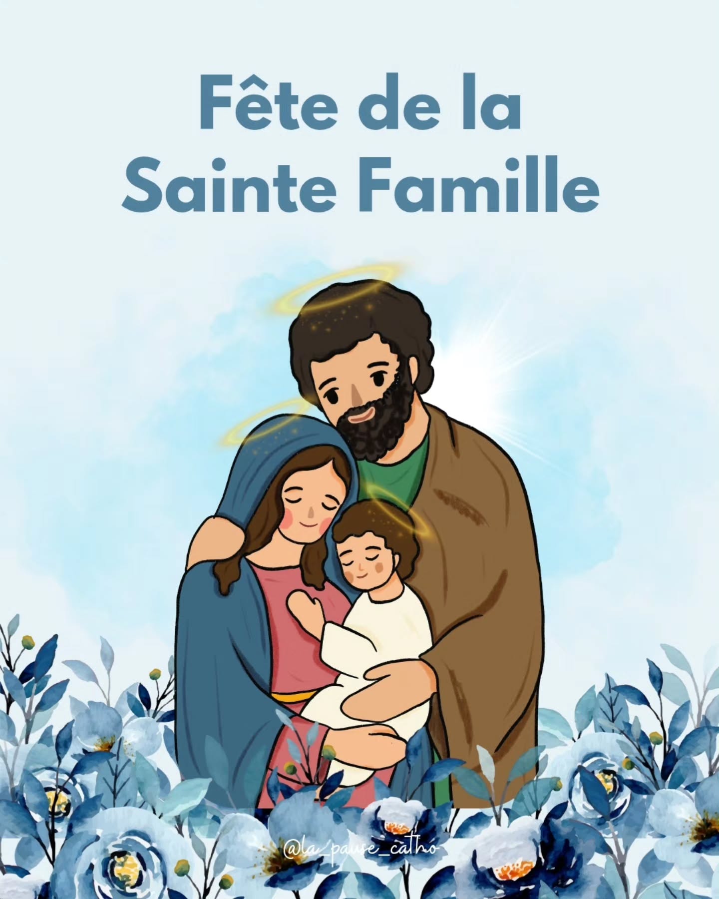 En ce dimanche 28, l'Église catholique nous invite à célébrer la Sainte Famille.
La Sainte Famille n’a rien d’une famille parfaite.
Elle connaît l’inquiétude, l’exil, la pauvreté, l’incompréhension et la fatigue du quotidien. Et pourtant, c’est là que Dieu choisit de grandir.
Cette fête ne nous renvoie pas à une image idéalisée de la famille, mais à une vérité plus profonde : Dieu se rend présent au cœur même de nos fragilités familiales.
_____________________
#saintefamille #jesusmariejoseph #viefamiliale