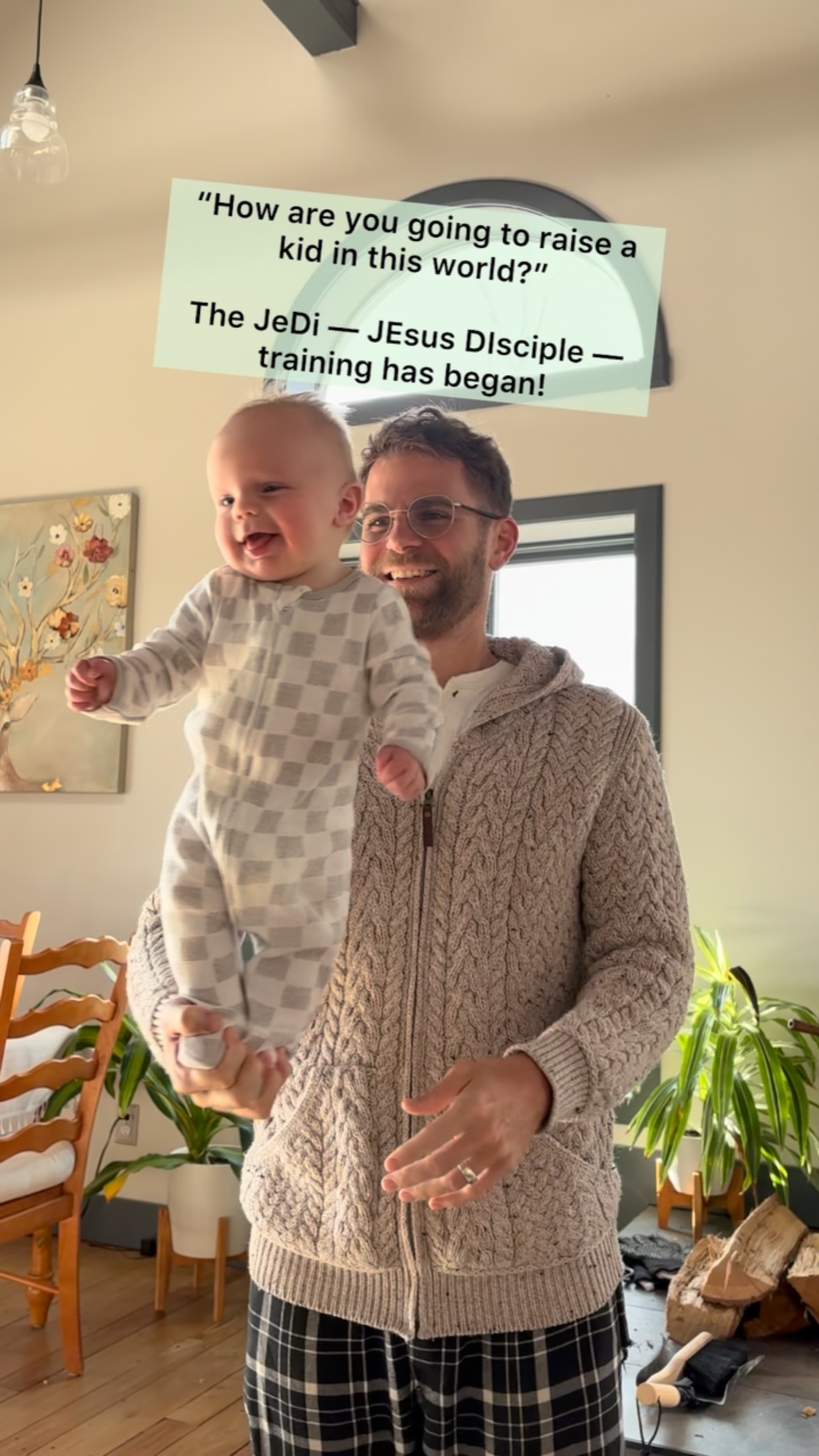 The JeDi (JEsus DIsciple) training has began. 🤭
#newcreationlife #truejedi #jesusdiciple #embody #resurrectionlife #raisingkid