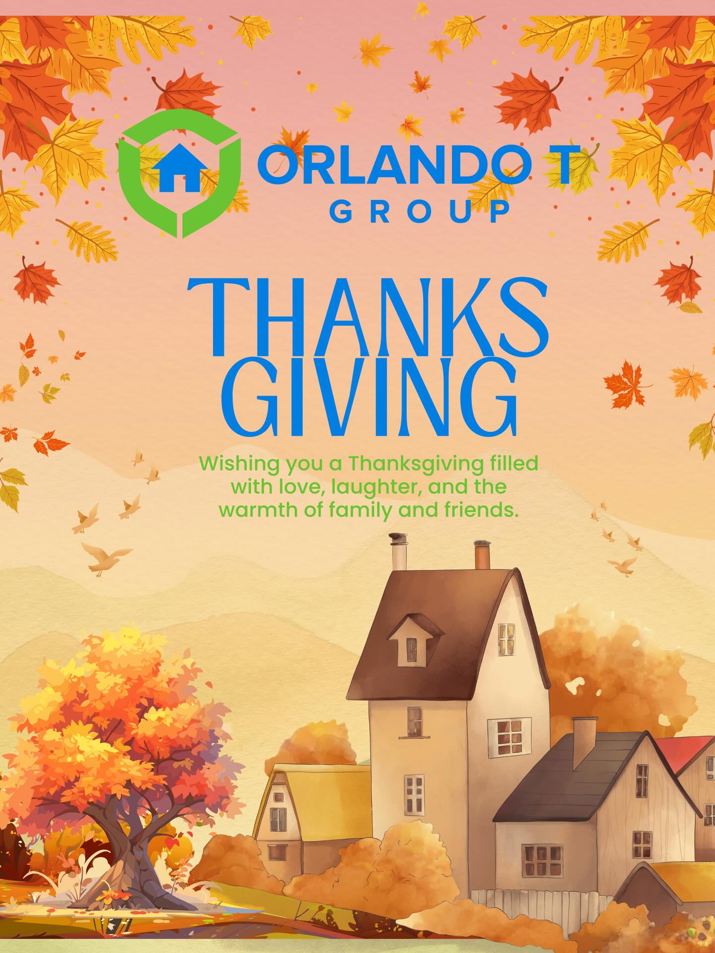 We couldnโt do what we do without your support. We hope youโre enjoying the holiday with loved ones!
#OrlandoTGroup #HappyThanksgiving #HolidayGreetings