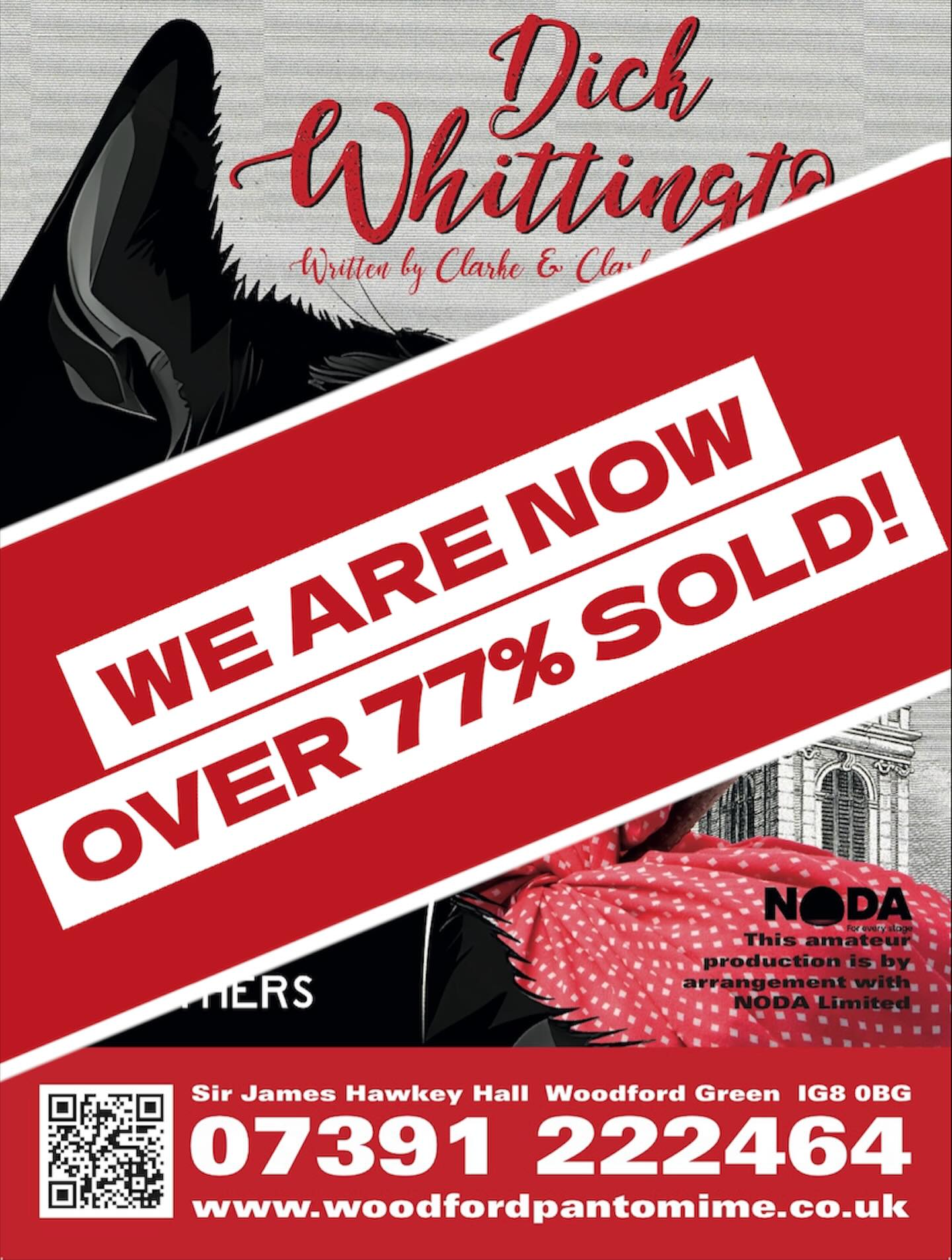 77% of our tickets are gone, tickets are flying!
Book soon to avoid disappointment ⏳