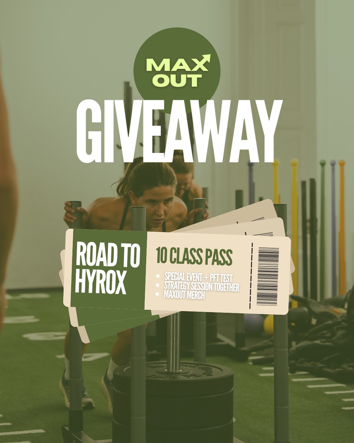 🎉 MAXOUT GIVEAWAY – ROAD TO HYROX 🎉
Want to prepare for your Road to HYROX together with us? This is your chance!
We’re giving away a 10-Class Pass — perfect for leveling up your strength & conditioning and getting ready to crush the HYROX in Vienna. 💪🔥
The prize includes:
• 10 training sessions at MAXOUT
• Special event + PFT test
• Strategy session together
• Exclusive MAXOUT merch
How to enter:
1️⃣ Follow @maxout.together
2️⃣ Like this post
3️⃣ Tag 2 workout buddies
4️⃣ Bonus entry: Share this post in your story
The giveaway runs until 14.12.25. The winner will be contacted via DM.
Good luck and let’s MAX OUT together! 🍀🔥