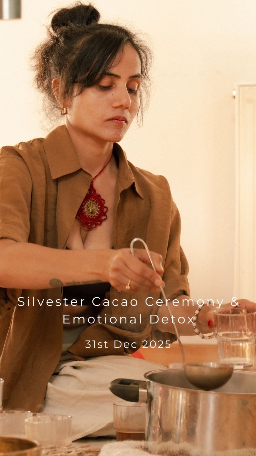 Heart-Opening New Year Gathering 💛
Silvester Cacao Ceremony & Emotional Detox |
31st Dec 2025 | Yogicescape Friedrichshain
with @nehyogayogicescape
Enter the New Year slowly, softly, and from the heart. 🙏
This community gathering is an invitation to let go of what you’re carrying and welcome 2026 with clarity, movement, and real connection.
We’ll share ceremonial cacao, take time to gently scan and feel into the body, move freely through music, and rest deeply in a soothing sound journey. No pressure, no expectations just space to feel, release, and come back to yourself.
What we will share together:
1. Drink cacao, open the heart
2. Move your body your way
3. Let sound calm your nervous system
4. Set intentions that truly feel like you
Come as you are. Leave lighter, clearer, and more connected. 💛
Secure your link in bio! Only 3 Spots Left!!
#emotionaldetox #cacaoceremony #traumadetox #emotionalhealing #newyearevent #silvesterevent #yogastudioberlin #yogastudio #berlinyoga #berlinyogastudio #yogicescape #yogaevents #yogaeventsberlin