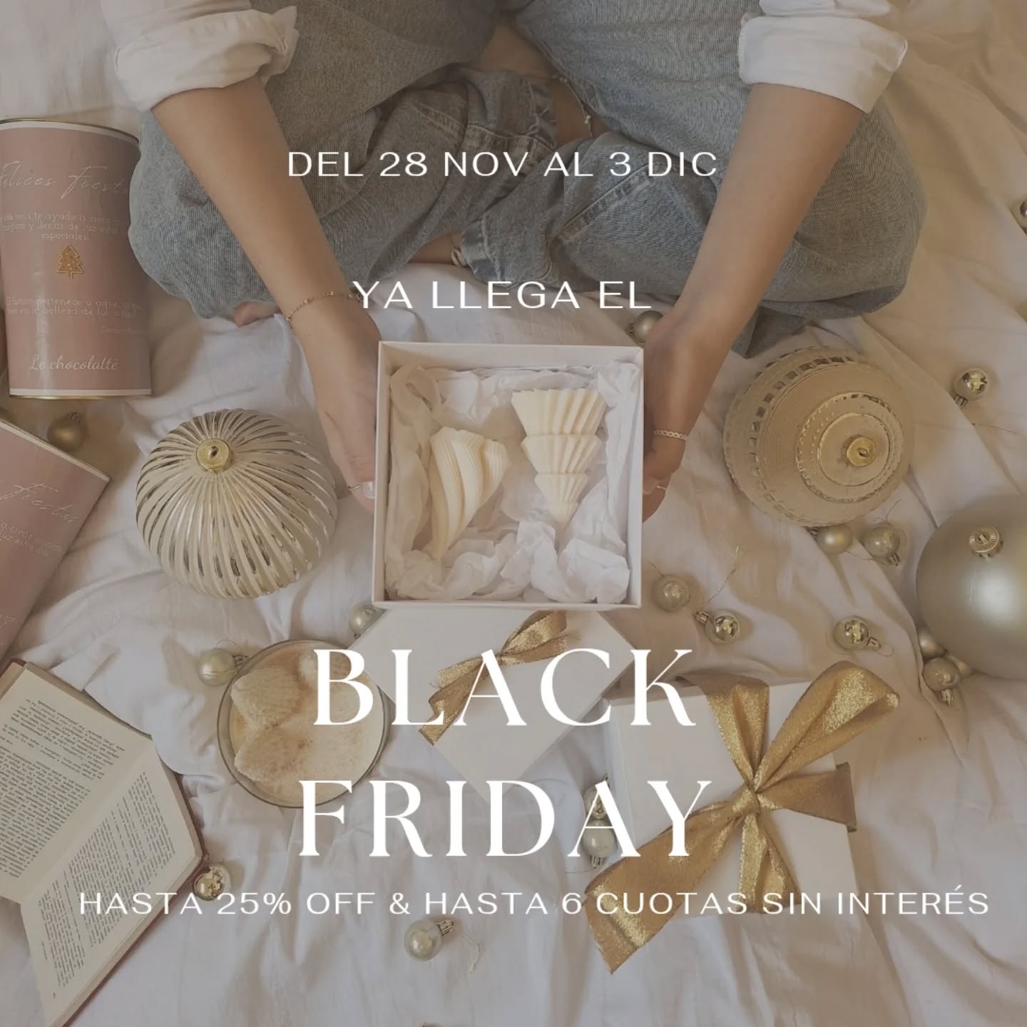 Llegó el Black Friday! Y lo extendemos todo el fin de semana para que aproveches las promos!
Hasta 25% de descuento, descuentos por transferencia y tambien hay cuotas sin interés!
Un BLACK FRIDAY que no podes dejar pasar con descuentos de verdad🫶🏻
Elegí los regalos más lindos para estas fiestas o para regalarte 🤍✨️
Hacemos envios a todo el pais 🇦🇷
www.lechocolatte.com