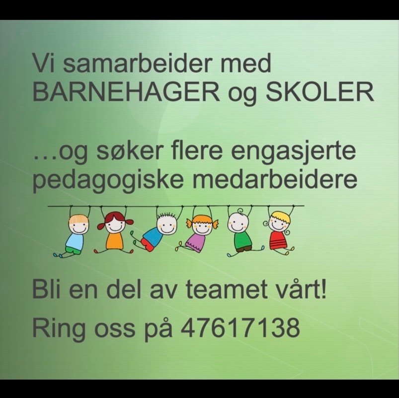 Bli med i vår fine gjeng, som gjør en forskjell når barnehagene trenger noen ekstra hender, stort hjerte og er god i samspill med barna 🧩🤗