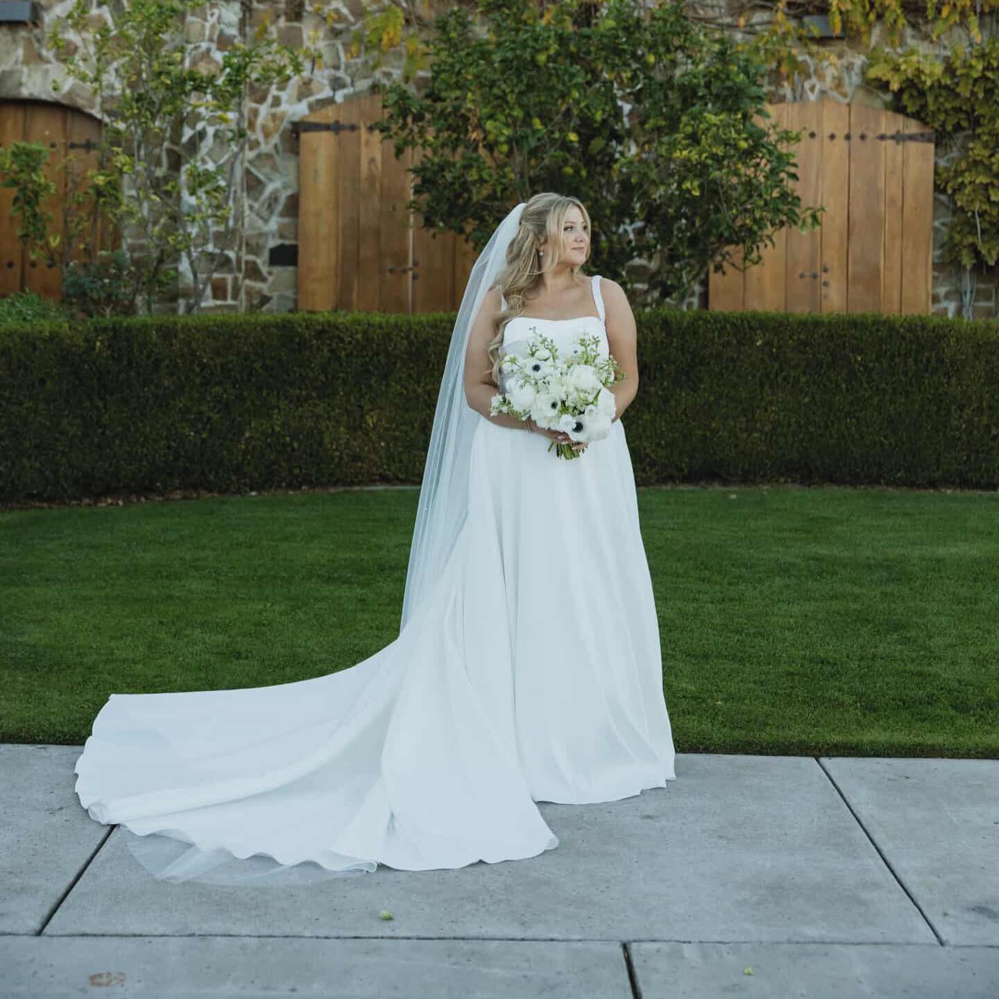 The best message we received today…. Is our bride saying she’s obsessed with her dress! Same…. We’re obsessed too. 🤍