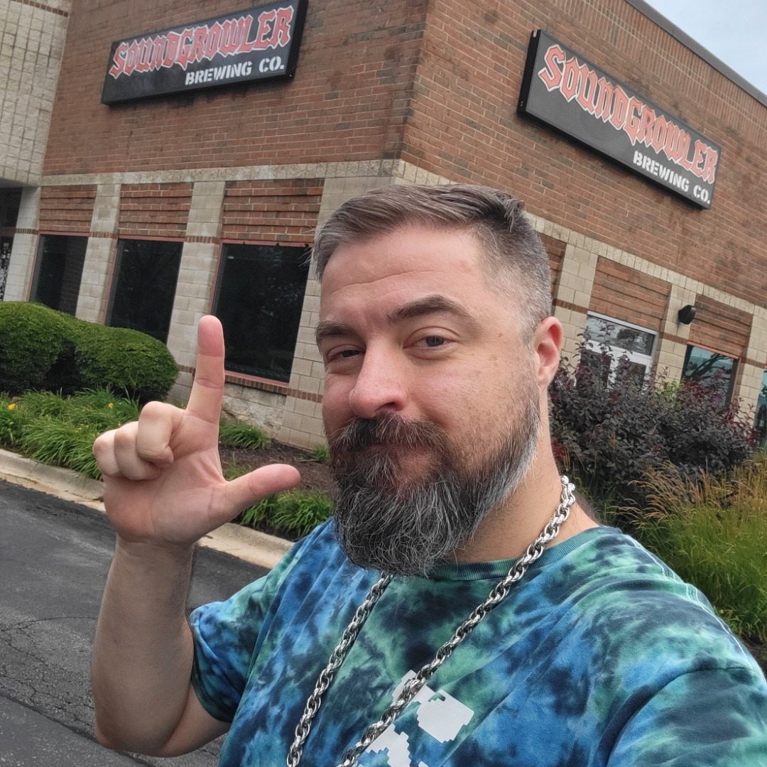 Join me at Soundgrowler Brewing this Saturday 12/6/2025 from 5pm to 10pm for the return of our Yuletide Bazaar! Check out my other posts for more information! Cheers! Note: This is an older picture. I have more grey now! #bearded #craftshow #craftshoworganizer #curator #marketer #soundgrowler #tinleypark #intinleypark #thingstodointinleypark