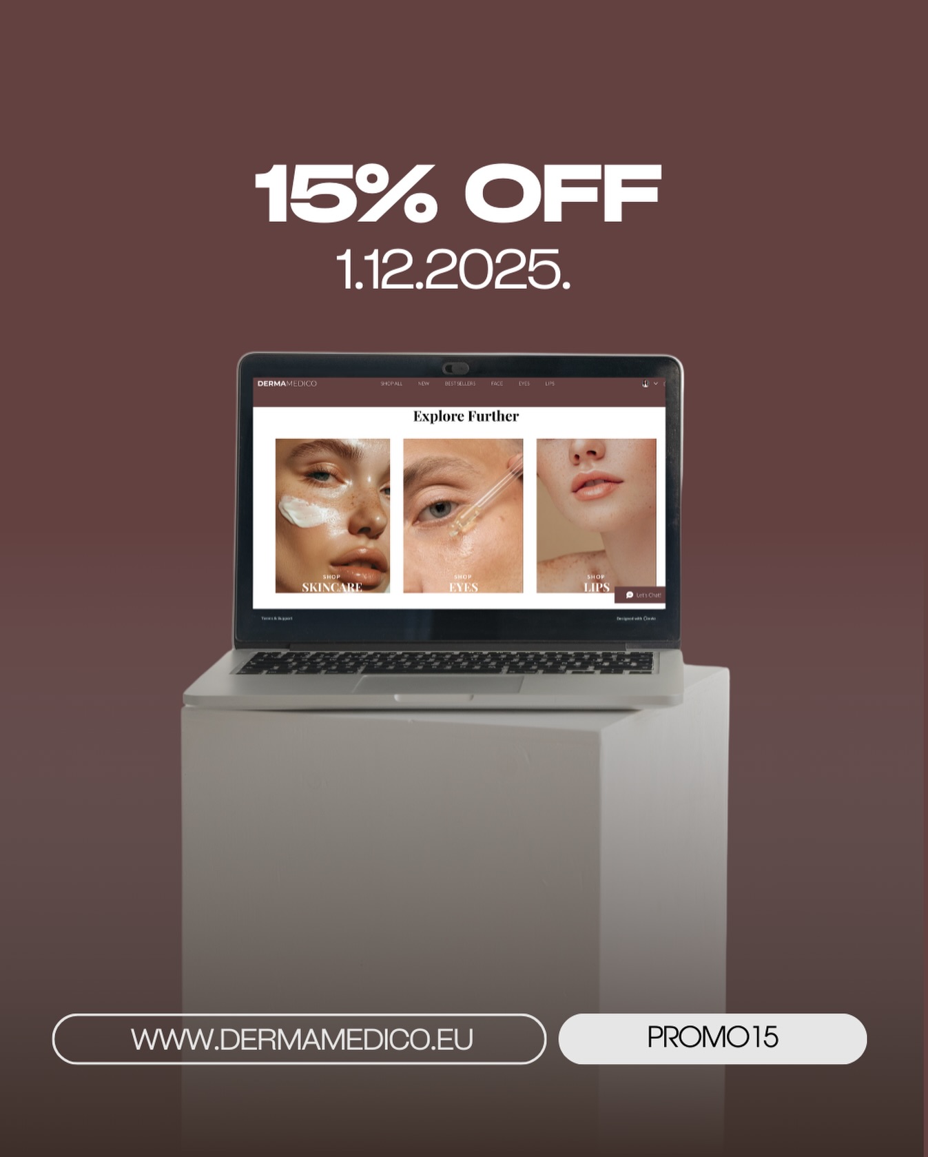 S ponosom najavljujemo otvorenje našeg potpuno novog medical skincare web shopa – mjesto gdje stručna njega kože susreće najnovije inovacije!
💻 Dermamedico – Your New Medical Skin Care Destination
📅 Launch: 1.12.2025.
💸 -15% na cijeli asortiman
Odaberite provjerene profesionalne brendove, medicinske formule i proizvode birane za rezultate.
✨ Nova godina, nova koža – uz DERMAMEDICO.
#dermamedico #skincarelaunch #medicalskincare #newwebshop #skincarediscount professionalskincare 2025glow