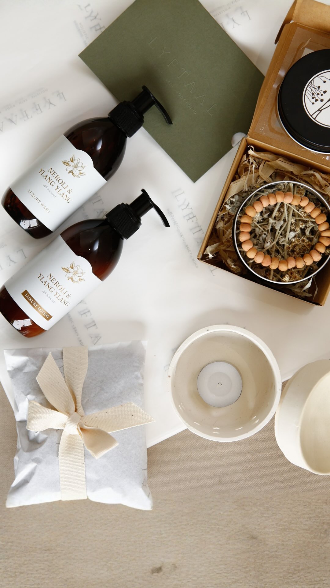 Send care, not clutter 🤍
This season, gift what truly matters – moments of calm, healing, and renewal. Our 2025 Gifting Selection is crafted with intention, featuring makers who honour slowness, softness, and the beauty of natural ritual:
🌿 Soy candles with pure essential oils and wooden wicks by @anyscandleco
🌿 Indigenous essential oils, rollers, smudge sticks & clay bracelets by @tradouwbotanicals
🌿 Handmade earthy ceramic oil burners by @katevanputten
🌿 Natural Cape Fynbos body washes & lotions by @bytjiesalf
🌿 Lyftaal Gift Cards
Read the full gifting guide and explore each piece in our latest blog at lyftaal.co.za
#Lyftaal #GiftingWithIntention #HealingThroughCare