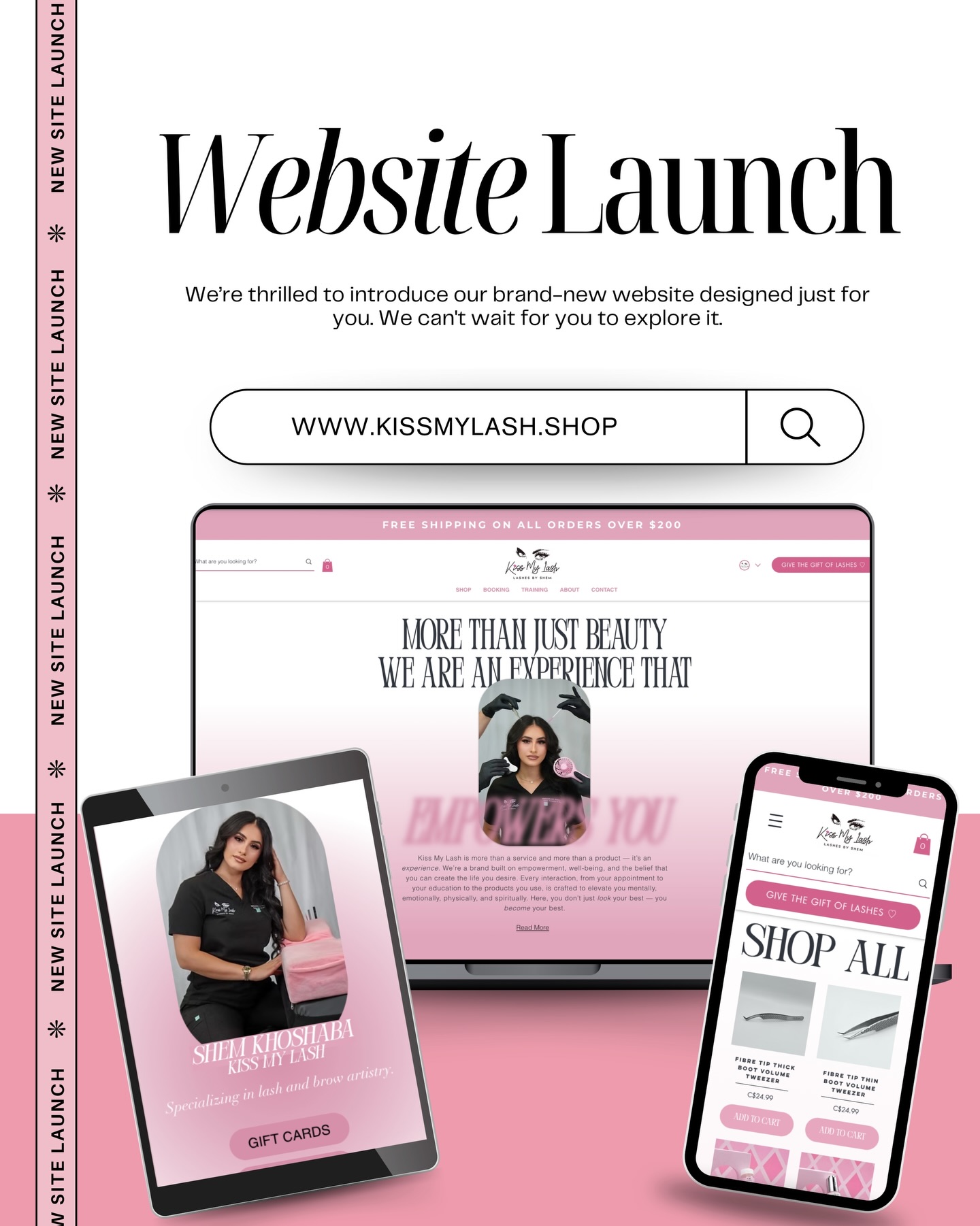 ✨ WEBSITE REFRESH IS LIVE ✨
Same Kiss My Lash you love… just better 💕
We’ve officially refreshed our website with updated details, improved navigation, and brand-new images + graphics to make your shopping and learning experience smoother than ever 🤍
What’s new? 👀
💻 Easier to use
🎀 Updated visuals + details
🎓 NEW Education Hub featuring:
• Online trainings
• E-books
• Live workshops
• 1:1 In-Person trainings
Everything you need, all in one place ✨
Tap in and explore the upgraded experience 💋
📲 www.kissmylash.shop
