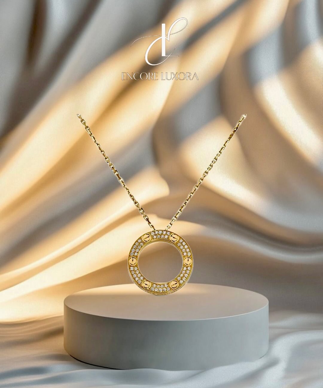 Cartier Love Necklace - Pave Diamonds
Yellow Gold
💯 Authentic
Box & Cartier certificate available
Contact for more information +971561009916