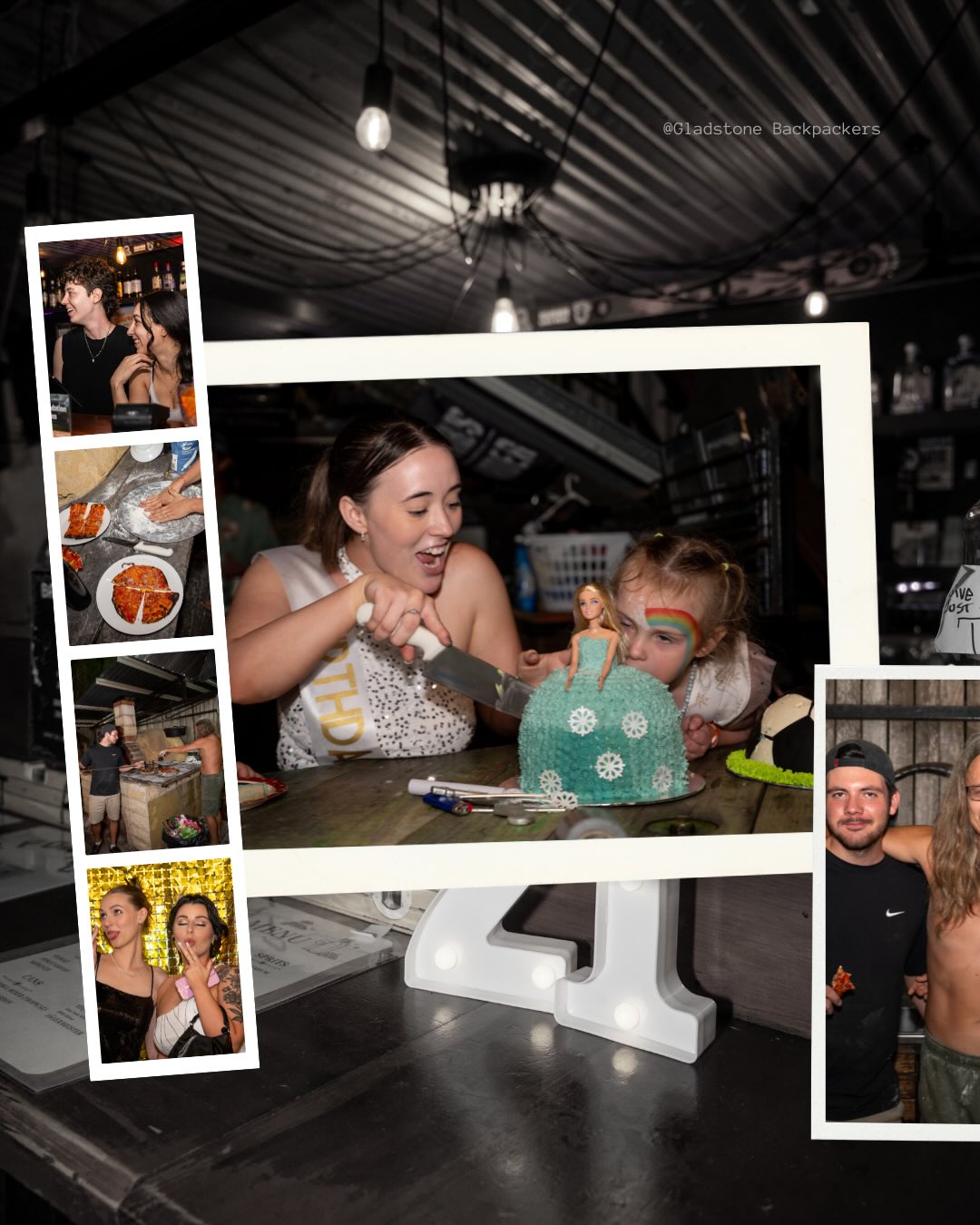 We had an amazing time celebrating Emily and Billie’s 21st on Saturday.
Such beautiful night filled with good friends, good vibes and plenty of laughs. 🥂
Looking for the perfect place to host your event? Gladstone Backpakcers has you covered!