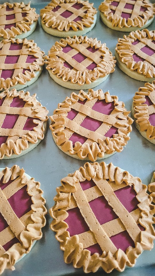 Pie x 100. What is your favorite pie flavor? Tell me in the comments. I'll go first. Apple pie for sure.
.
.
#cookies#cookielady#piecookies #royalicingcookies#tampa