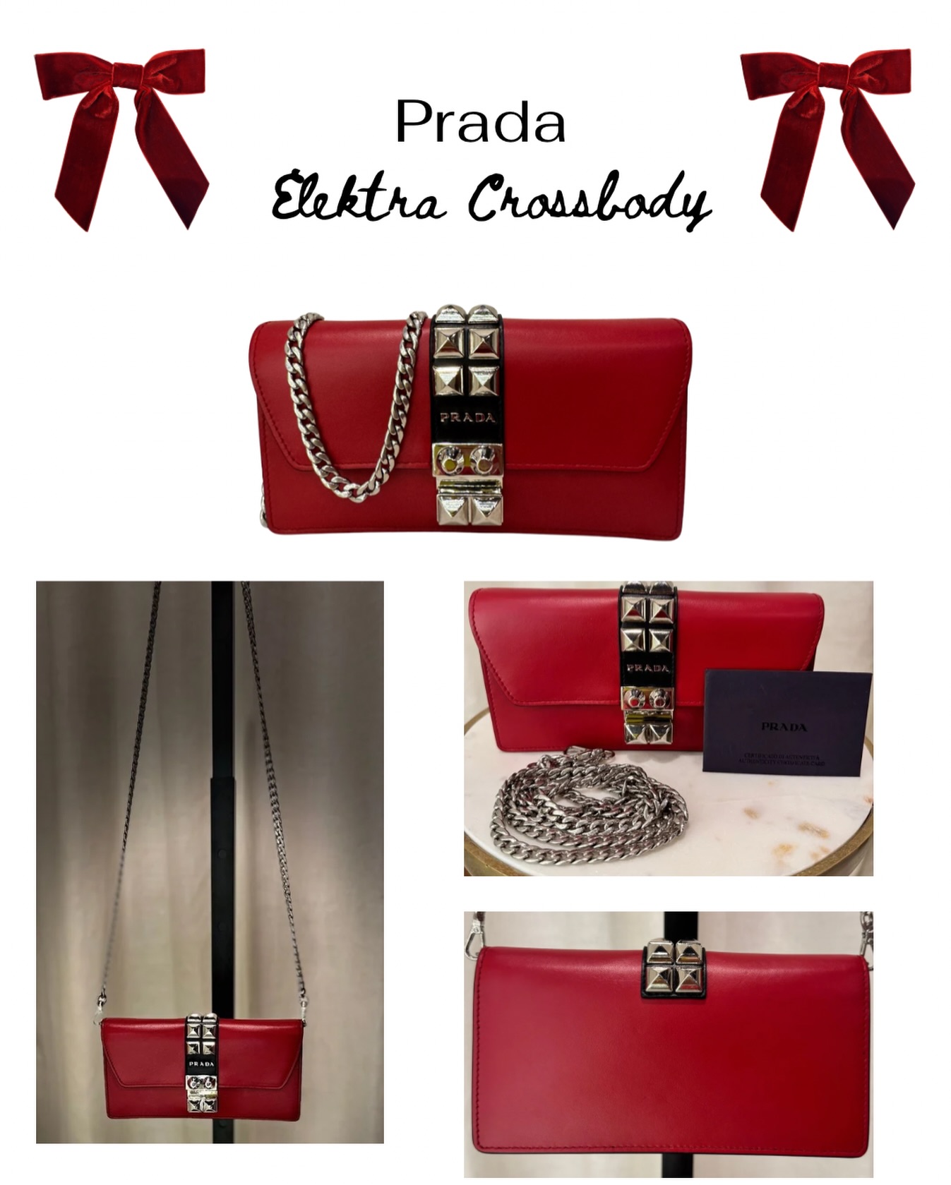 Meet the bag that turns outfits into moments. Red leather, silver hardware, and that signature Prada edge. ❤️🔥
We’re obsessed and she deserves an encore!
Est Retail- $1,350
Vault Price- $675
UPDATED- Sold
#CTStyleVault #luxuryconsignment #holidayfashion #shopsmall #curatedconsignment #prada