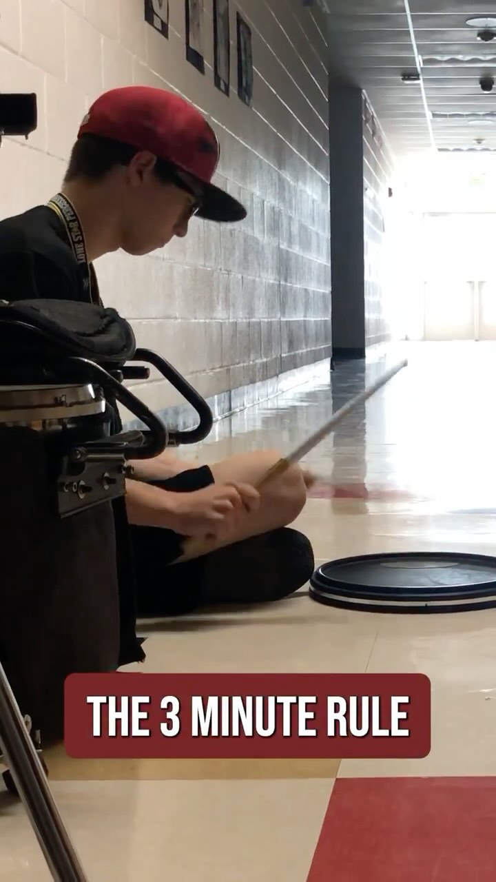 Three minutes. That’s all you need.
Stop grinding through hour-long practice sessions that leave you frustrated and fatigued. The 3 Minute Rule is more effective—and here’s how it works:
Set a timer for exactly 3 minutes. Play your challenging chunk or exercise at a tempo where you can execute it perfectly. Not almost. Not kind of clean. Perfectly.
If you make a mistake? Stop. Reset. Try again.
You’re not pushing through errors. You’re training your brain and muscles to know exactly what success feels like.
After 3 minutes, move on to something else. Give your brain a break from that specific challenge. Then come back for another 3-minute block.
This approach keeps your mind fresh, prevents over-repping, and builds precision faster than grinding ever will.
Quality over quantity. Always.
Try it in your next practice session and watch how quickly you progress.
💡 Set the timer. Stay focused. Build perfection in small blocks.
#drumsmart #iq #percussioniq #snare #quad #percussionist #wgi #dci #indoordrumline #drumline #drum #drumcorps #music #marchingarts #drummunity #marchingpercussion #marching #snaredrum #tenordrums #marchingsnare #bandsofamerica #percussioneducation