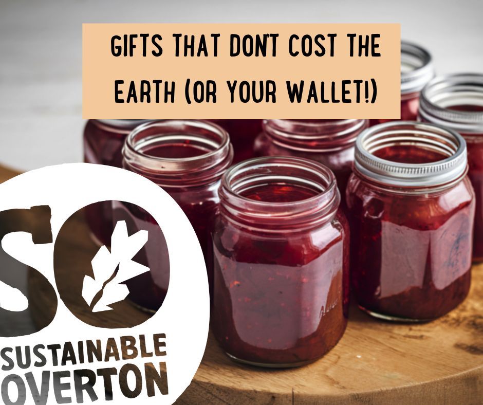 Christmas is a time to celebrate with friends and family, and to enjoy decorating trees, giving gifts and eating delicious food.
But if you’re feeling the pressure to buy everything this Christmas, then you’re not alone — the average UK family spends over £700 and produces massive amounts of waste.
The biggest driver (and cost) by far is buying presents: the average adult buying 20 gifts for family and friends would contribute a mammoth 479kg CO2e (carbon dioxide equivalent).
Nearly everything you buy has a cost in terms of carbon – where it was made, how it was shipped, how it’s wrapped. So, buying new stuff – for example clothes, toys, and electronics, has a carbon footprint.
Here’s how to save money and the planet:
🎁 Set a spending limit or do a Secret Santa
🎁 Buy second-hand on Vinted, Facebook Marketplace or at charity shops. We have an excellent charity shop in the village and also active Overton Facebook groups for buying and selling and even for gifting for free!
🎁 Make homemade gifts (biscuits, chutney, candles!)
🎁 Gift experiences instead of “stuff”
Maybe you could decide to gift fewer presents this year. Remember: the best gift is a liveable planet 🌍
#SustainableGifting #FrugalAndFestive #BuyLessGiveMore