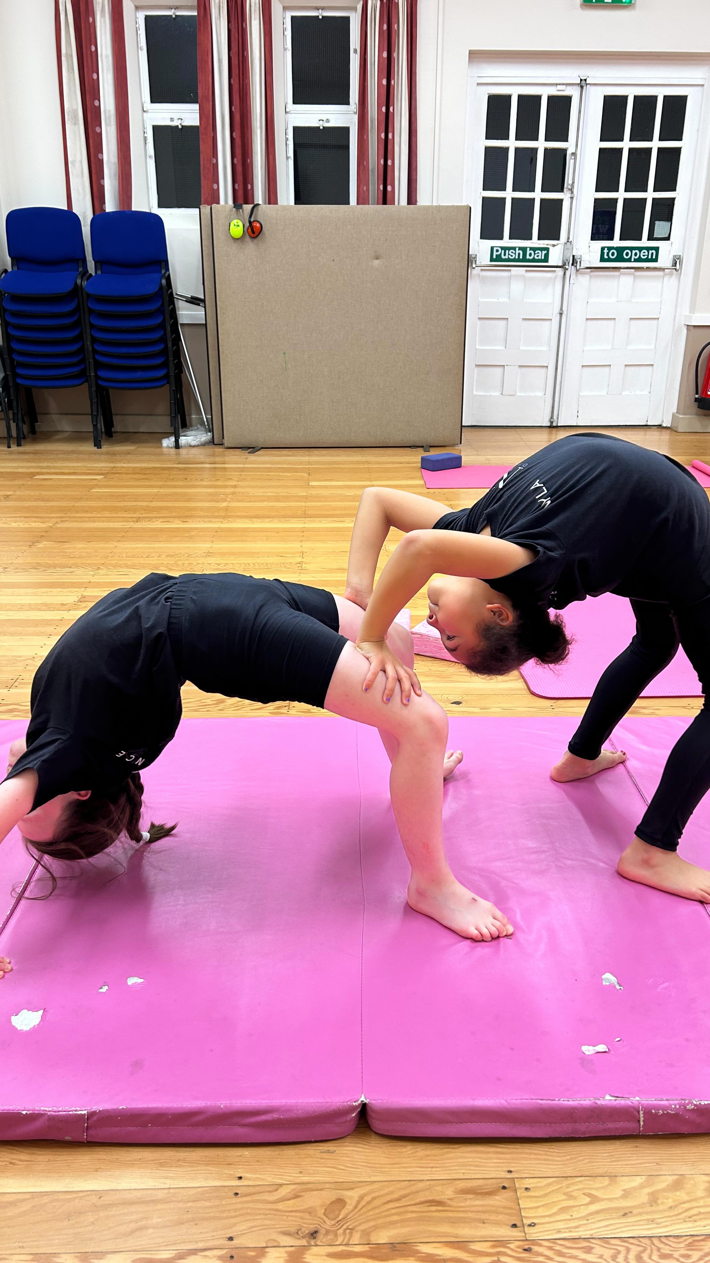 Our Friday acrobatics stars working super hard on their skills this week! 😍👏🏾 #Acrobatics #Acrotrix #FridayDance #NCDance